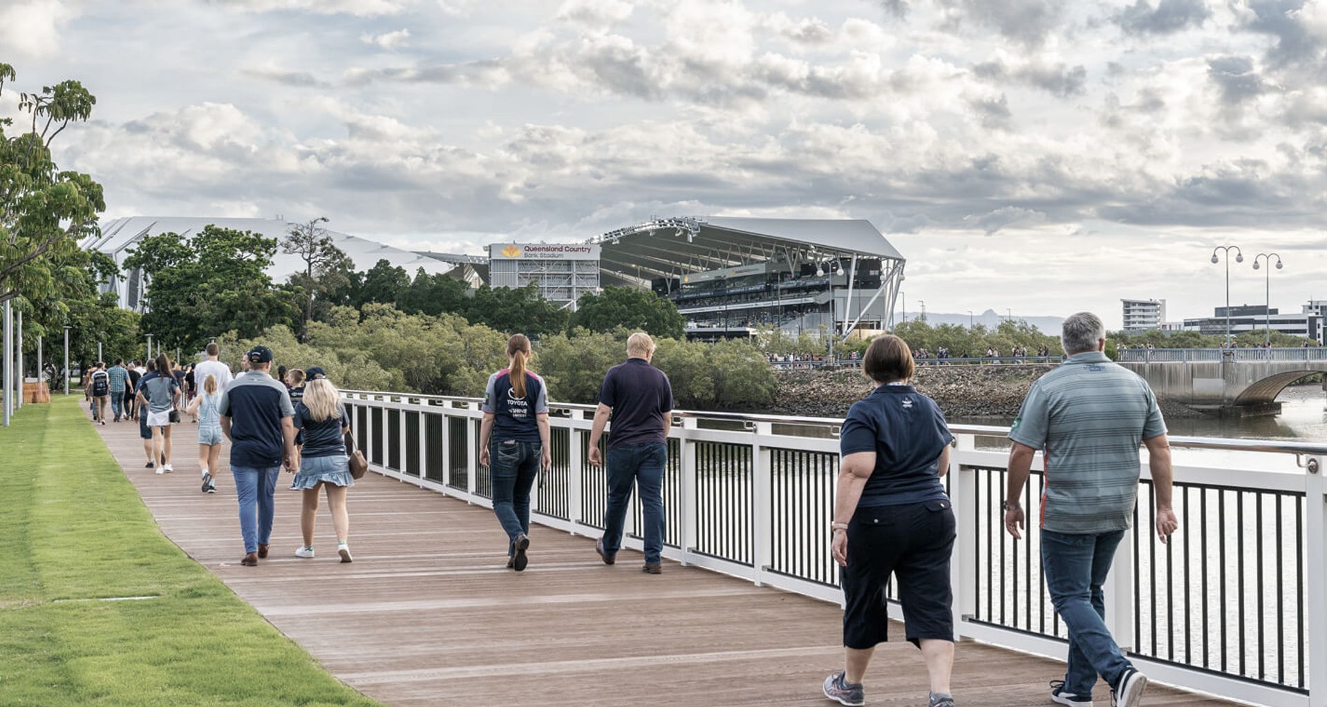 Townsville Central Park and Stadium Boardwalk banner