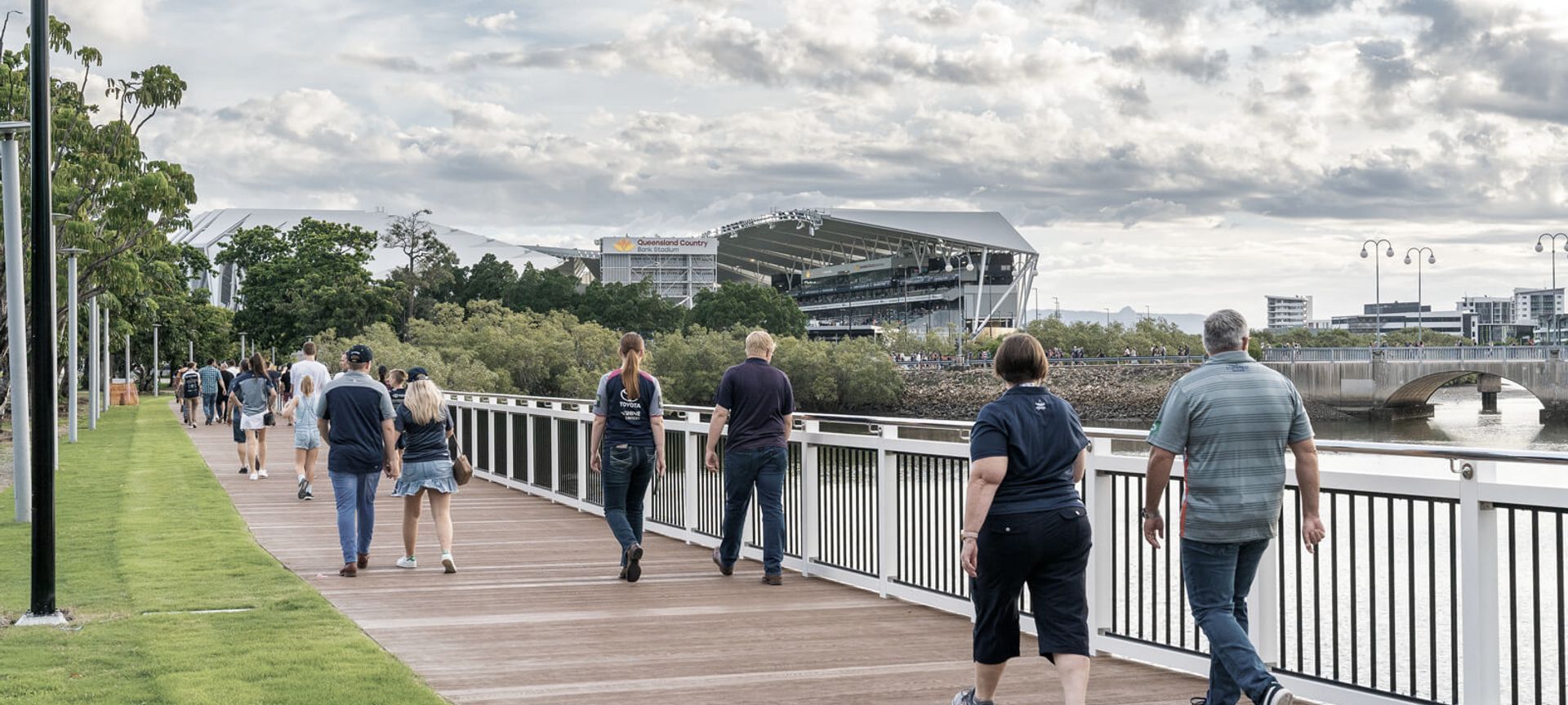 Townsville Central Park and Stadium Boardwalk banner