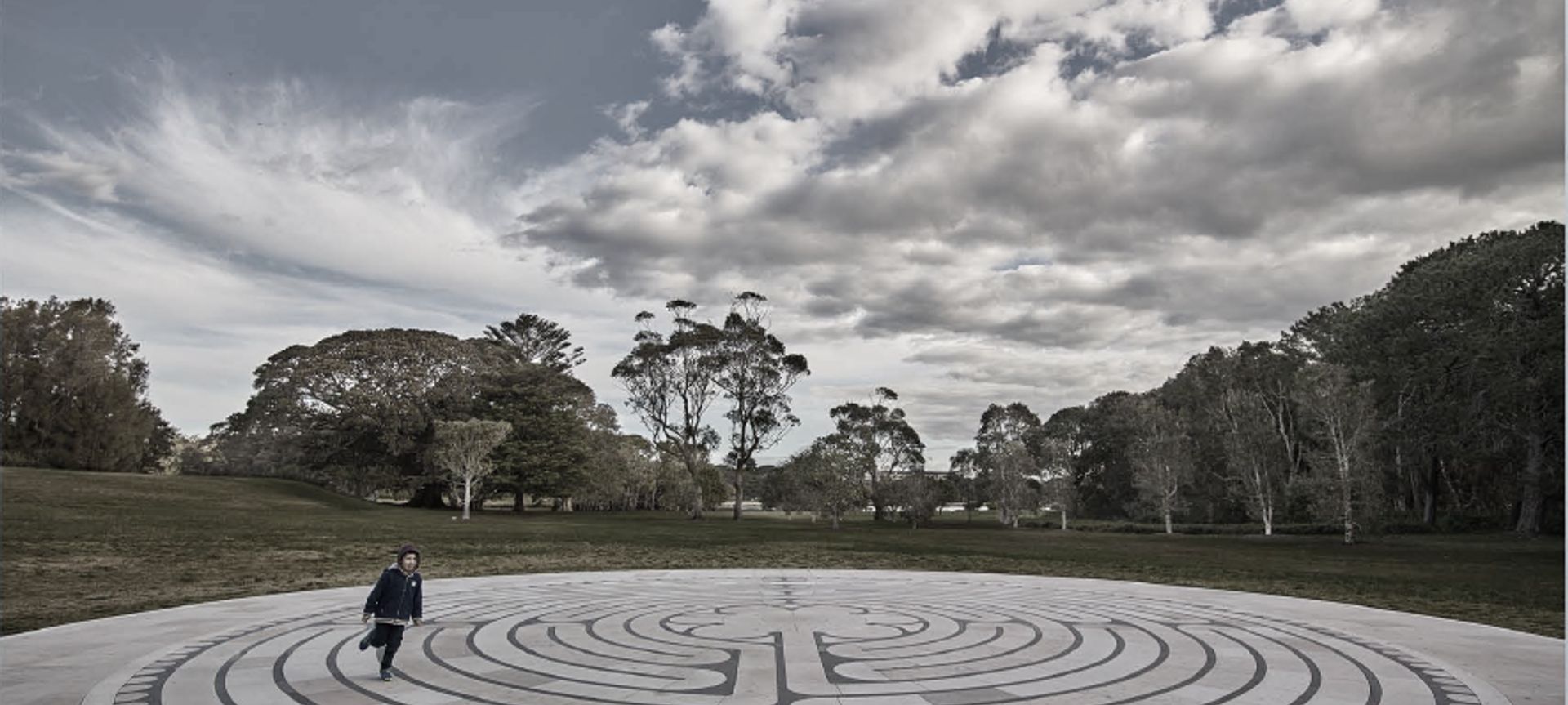 The Labyrinth Centennial Park banner