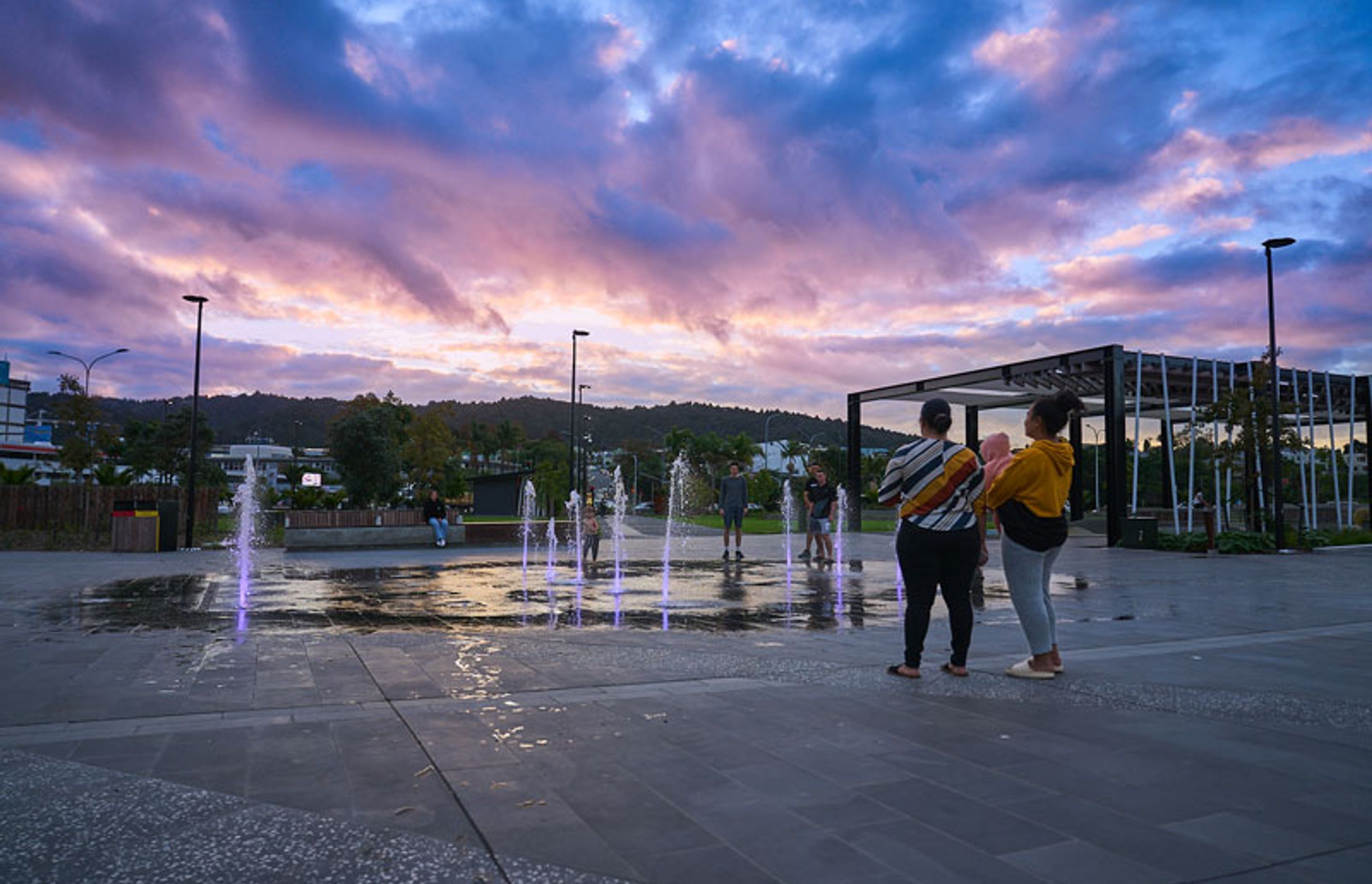 Pūtahi Park Upgrade Whangarei at night