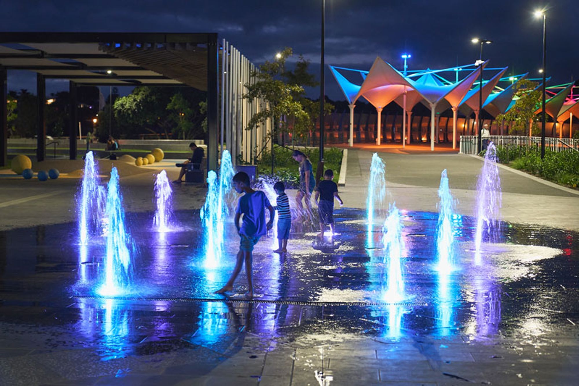 Pūtahi Park Upgrade Whangarei at night