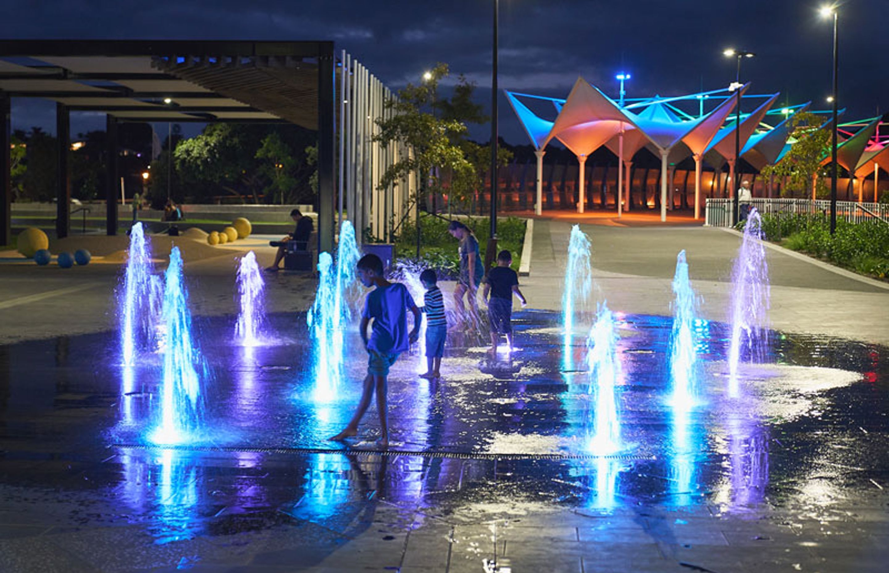 Pūtahi Park Upgrade Whangarei  at night