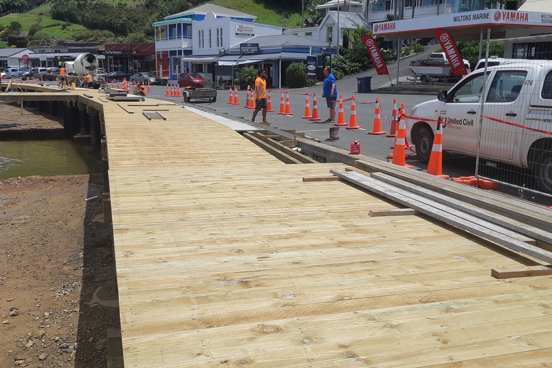 Structural strength required for waterfront redevelopment at Mangonui
