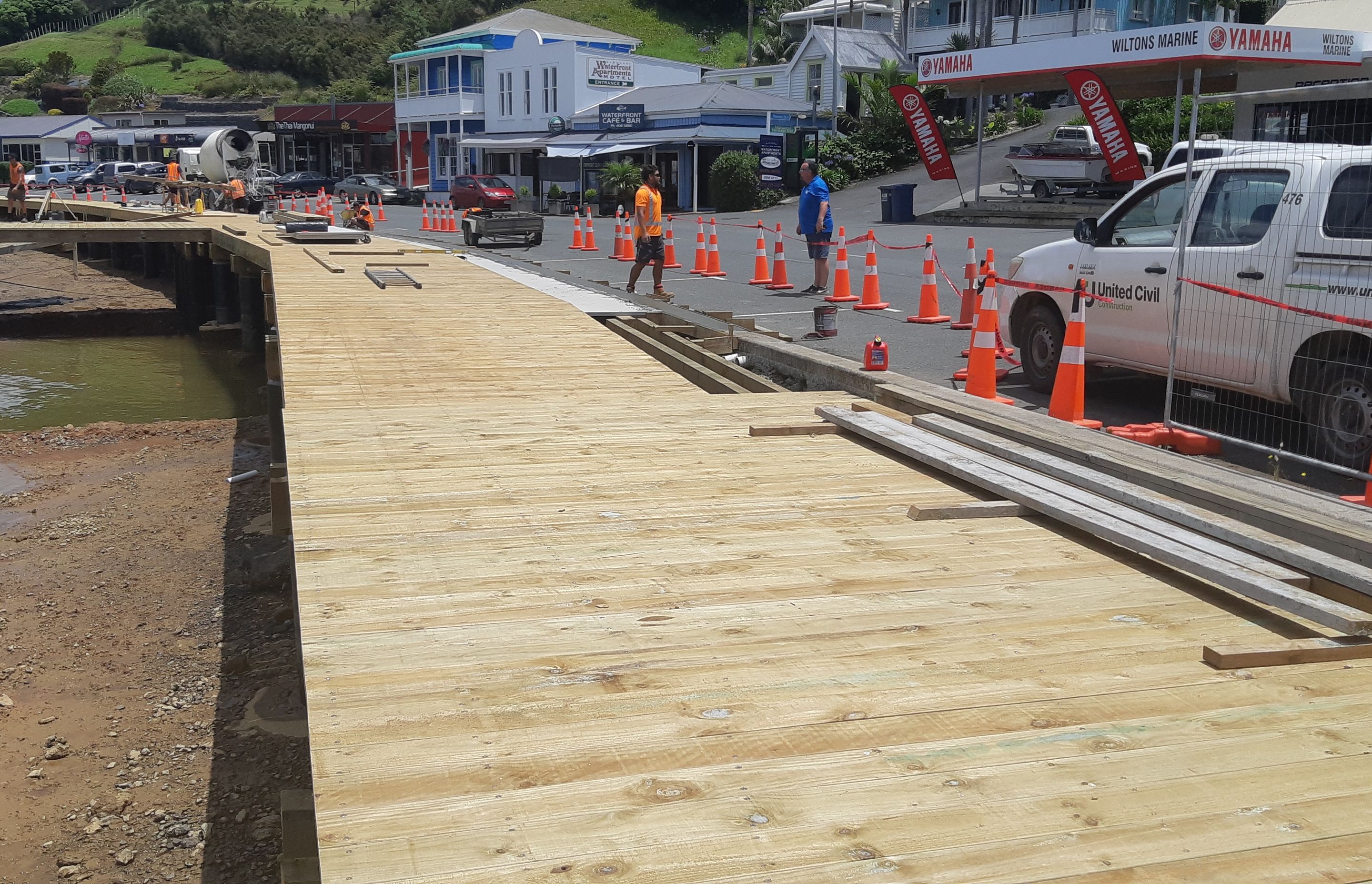 Structural strength required for waterfront redevelopment at Mangonui