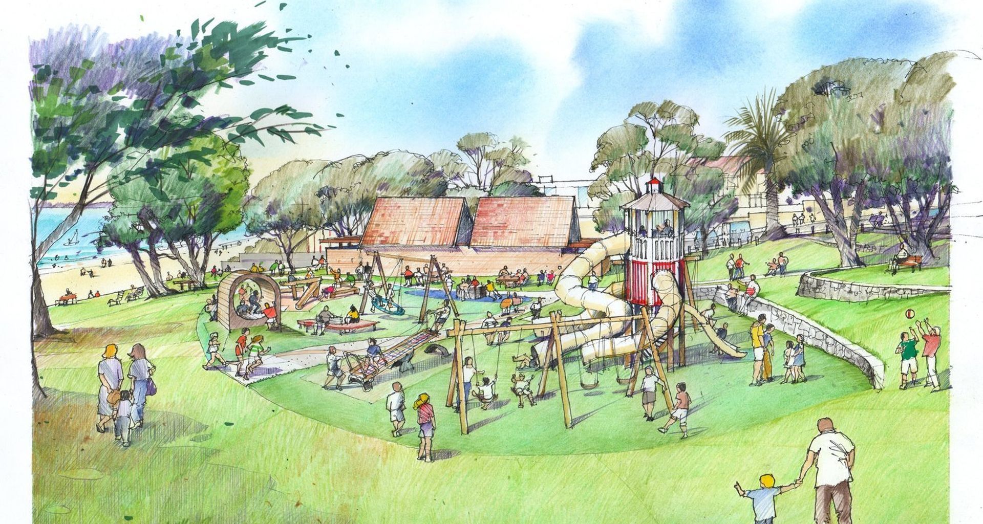 Children’s Playground, Takapuna Beach banner