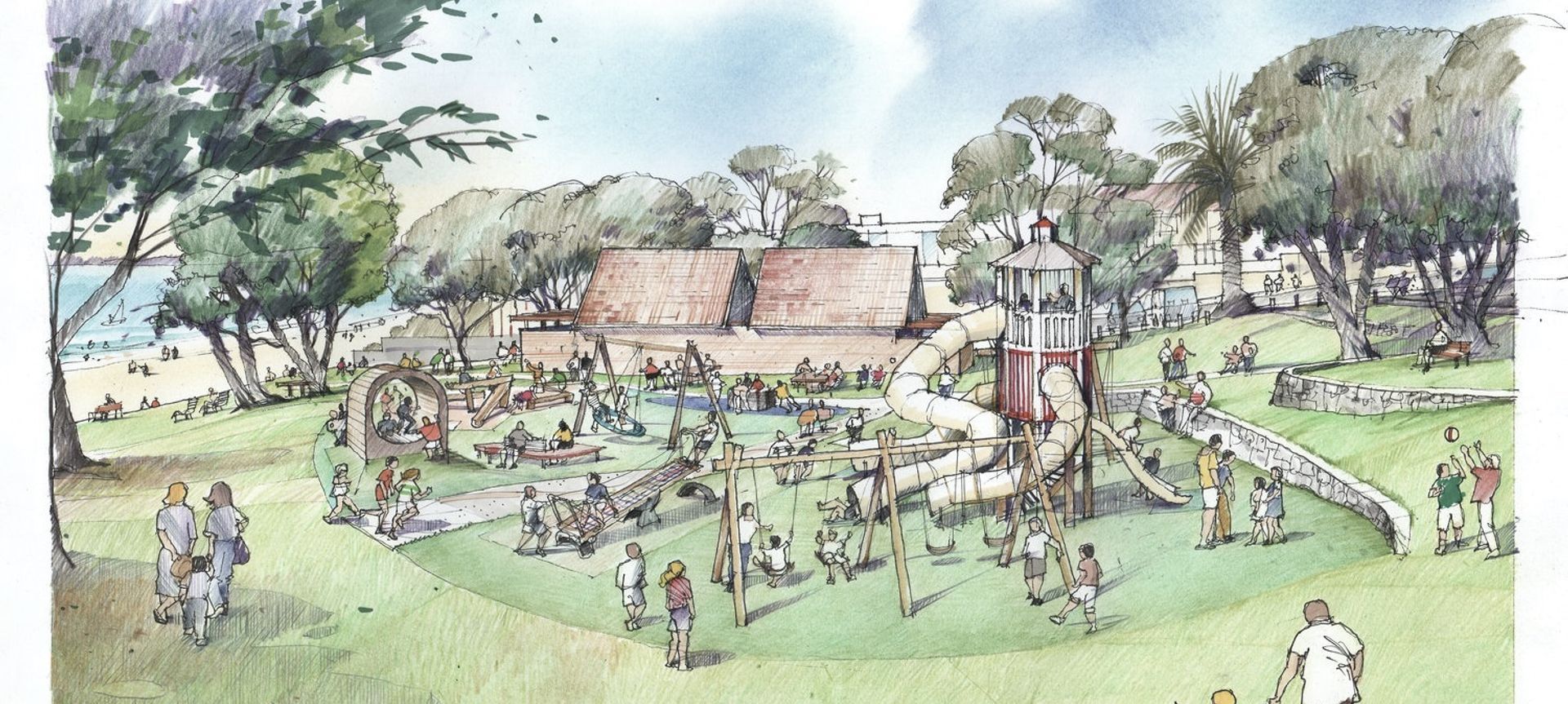 Children’s Playground, Takapuna Beach banner
