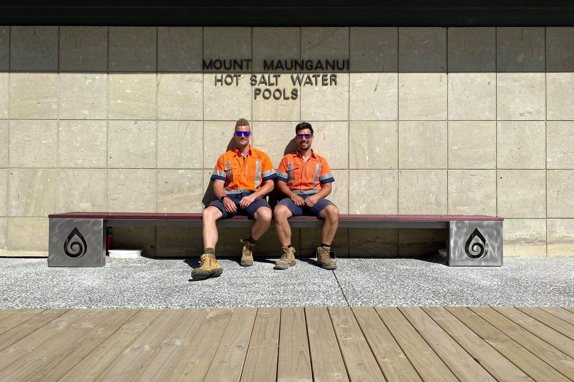 Outside bench seating