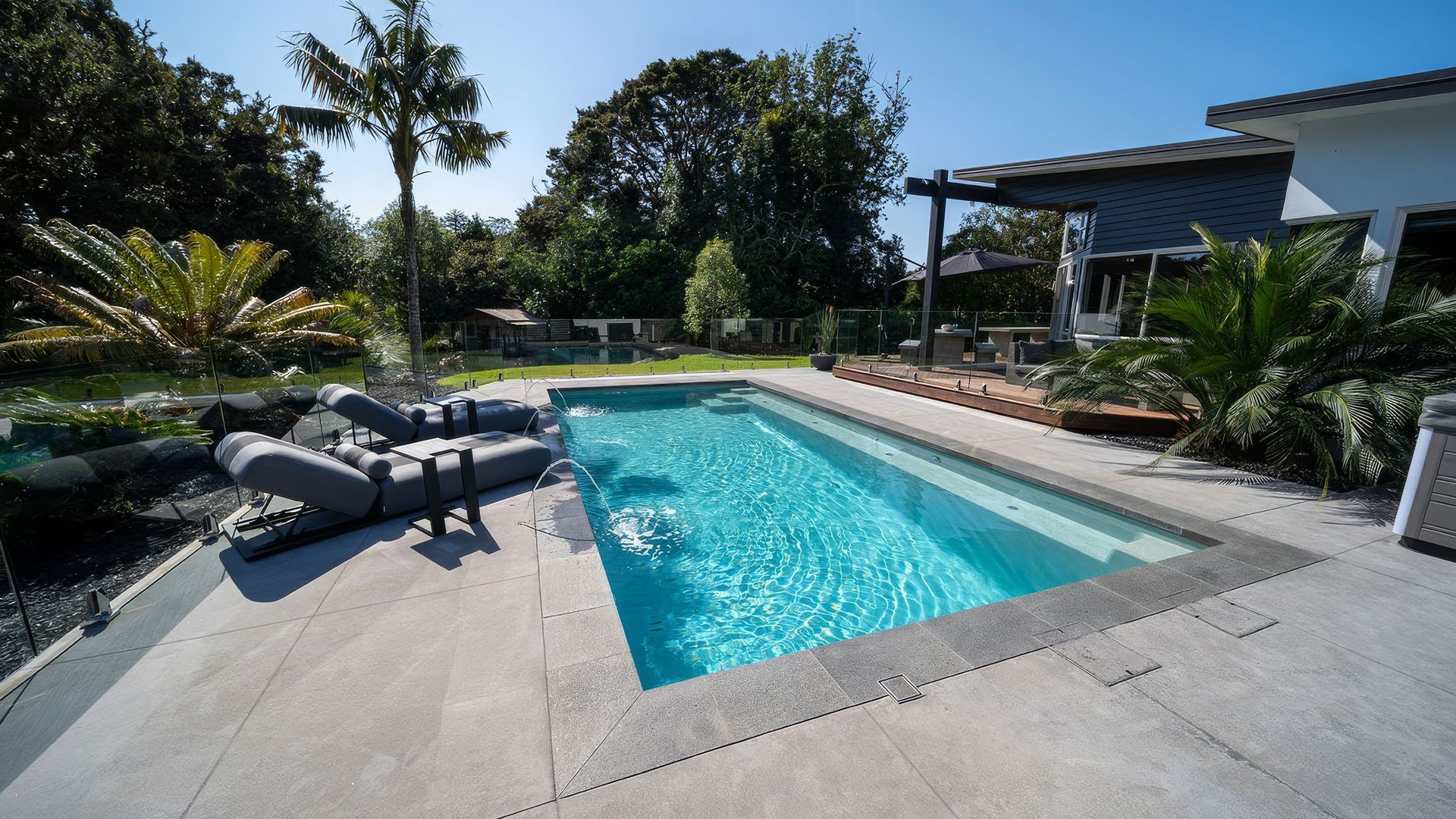 Location: Ngararatunua, Whangarei  Shape: Sanctuary  Size: 8.2m x 4.2m  Colour: Quartz