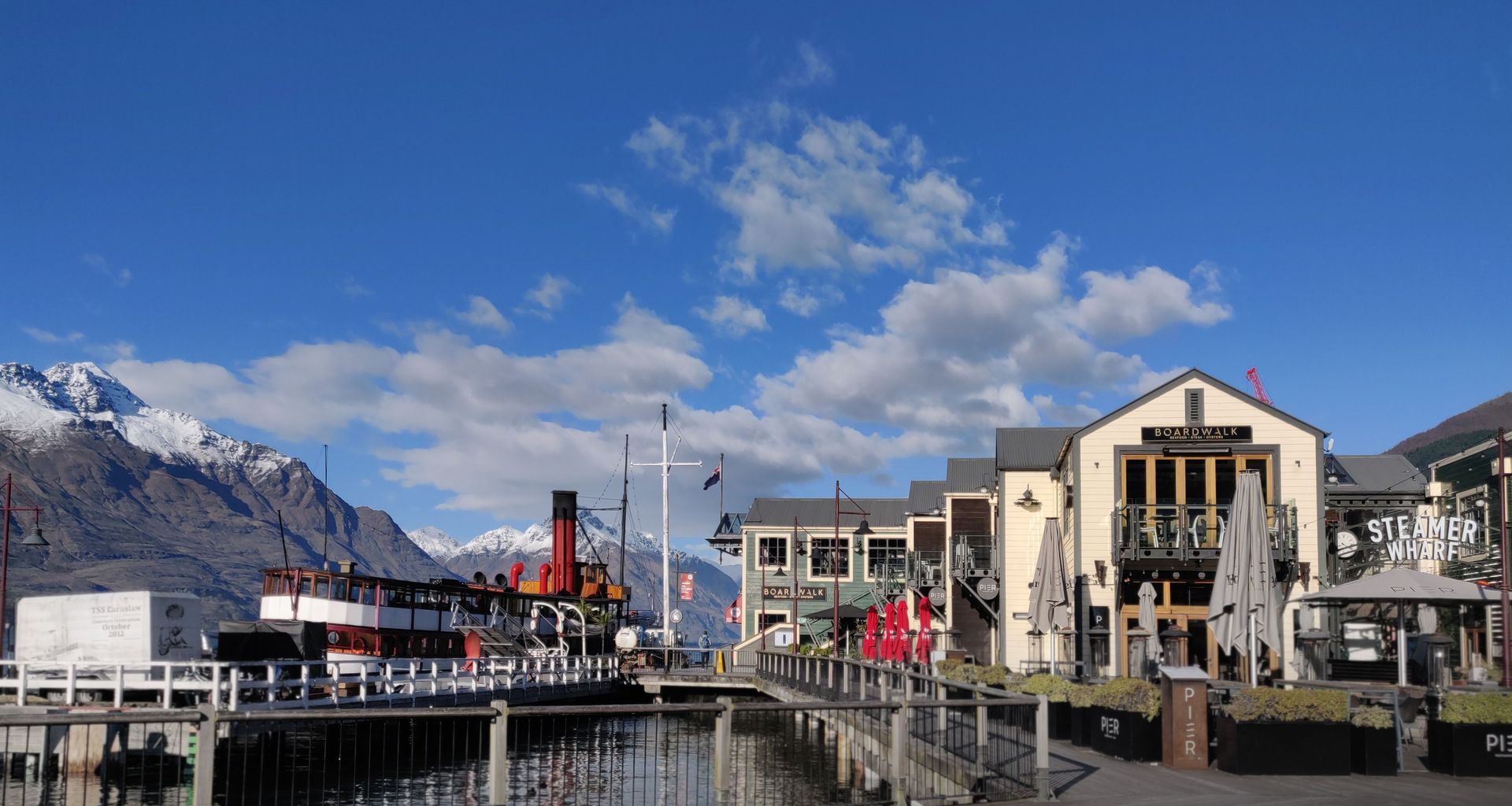 Steamer Wharf Queenstown banner