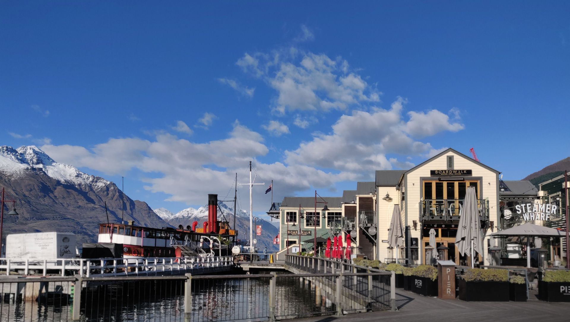 Steamer Wharf Queenstown banner