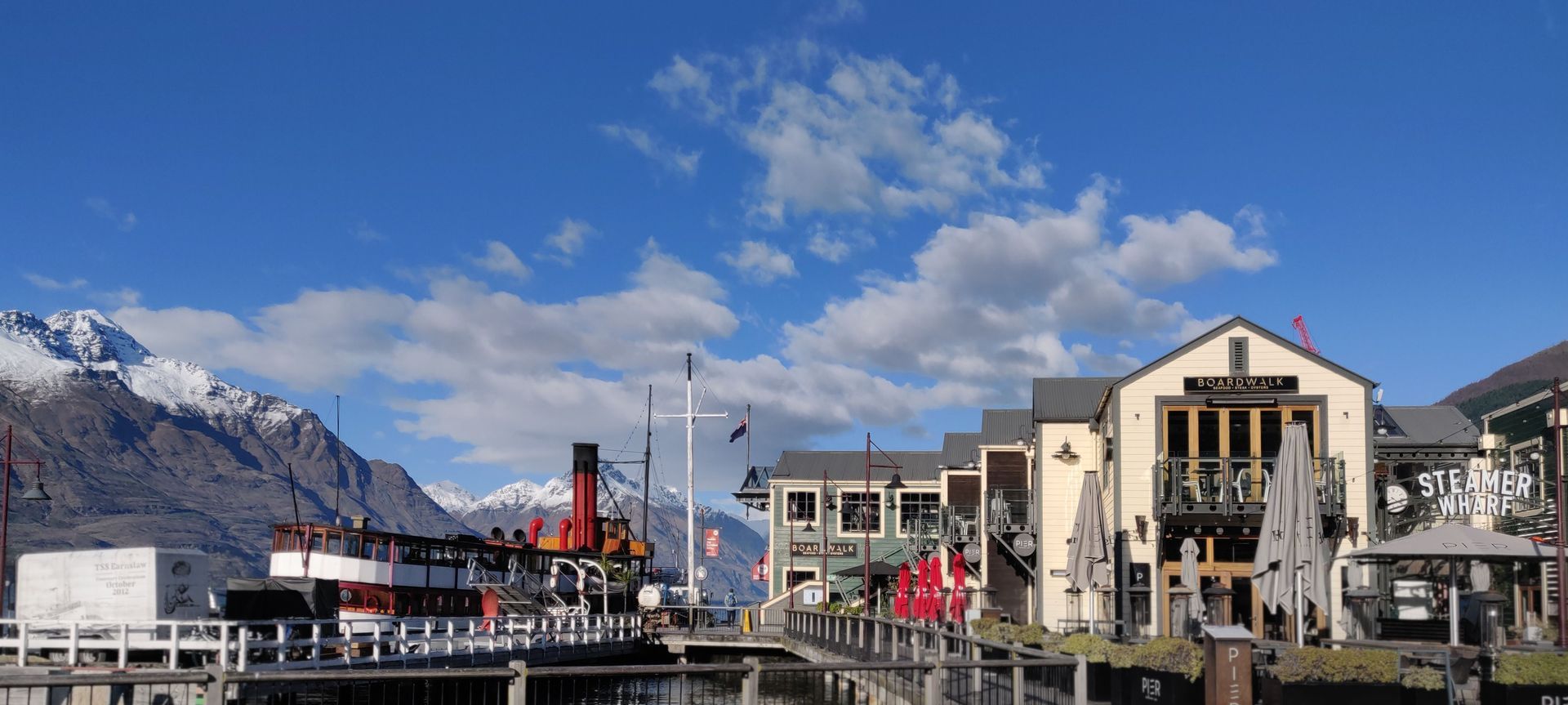 Steamer Wharf Queenstown banner