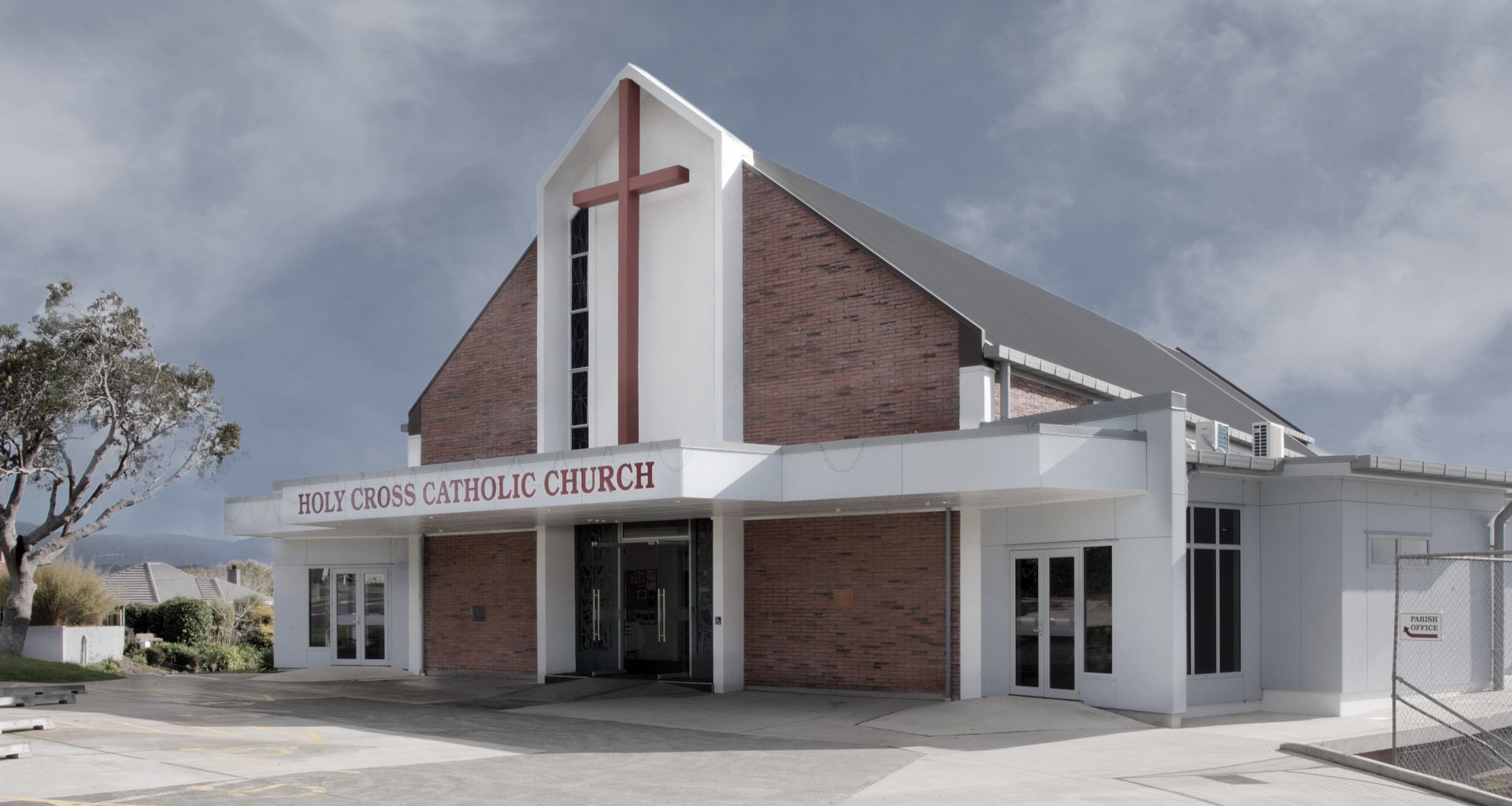 Holy Cross Church banner