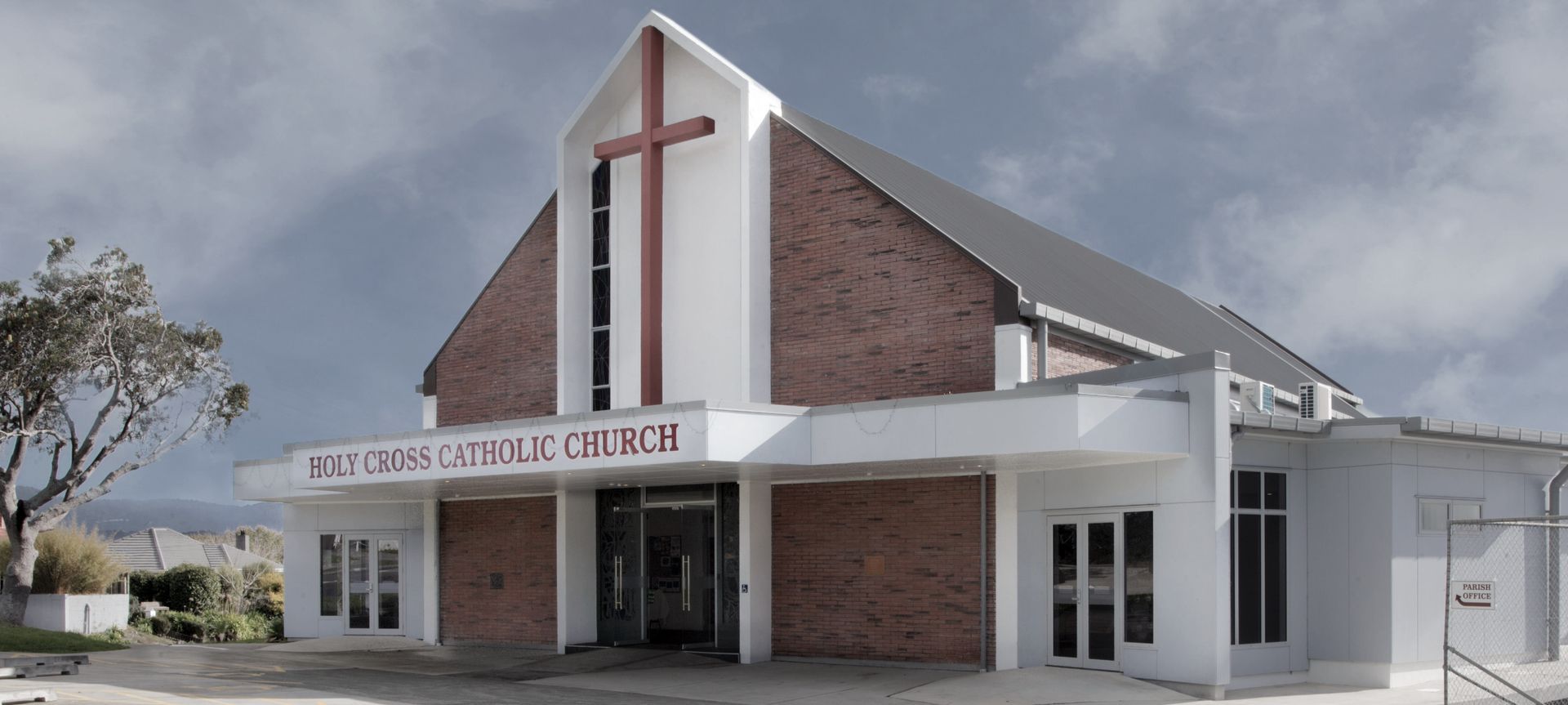 Holy Cross Church banner