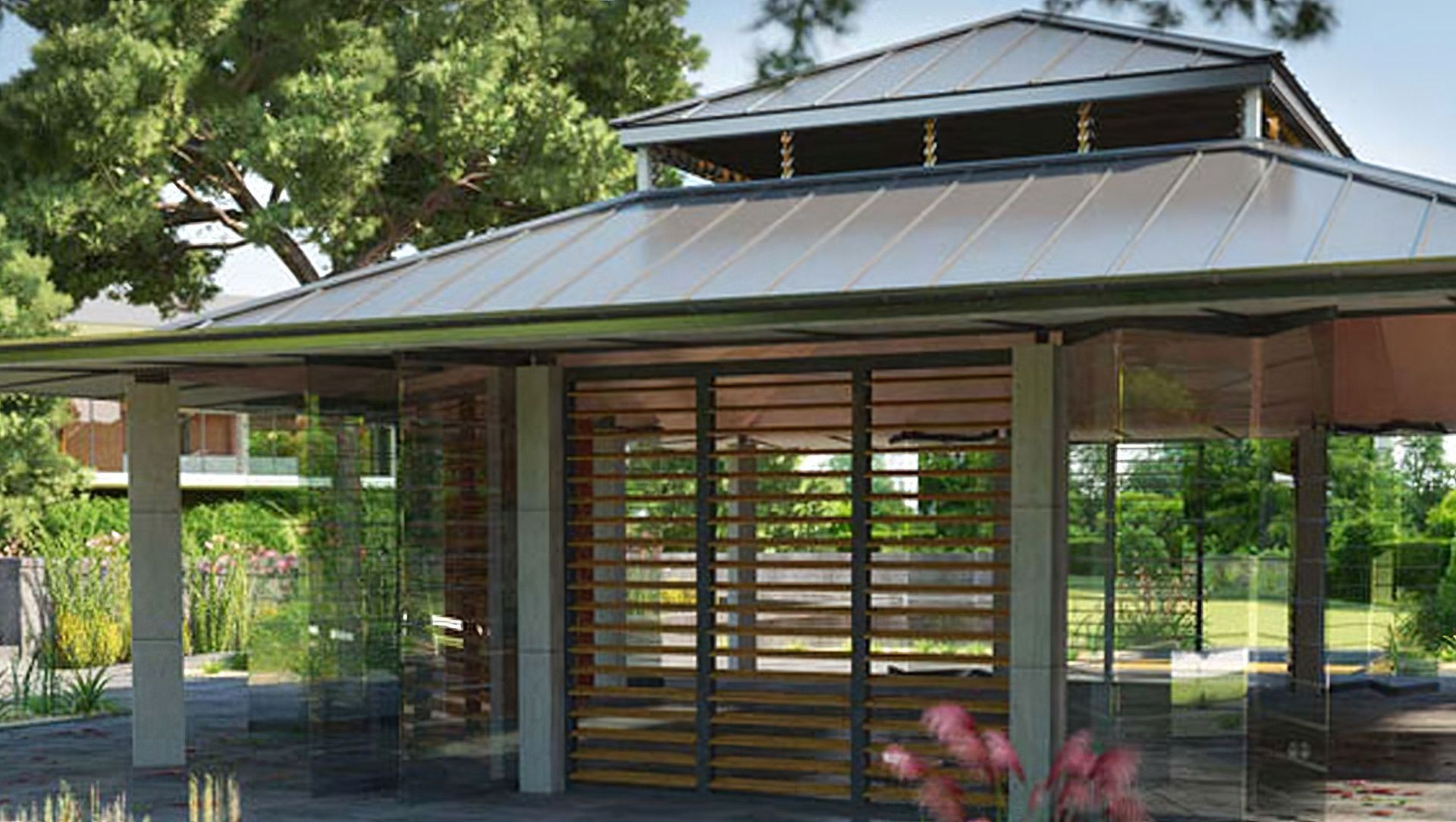 Lotus Pavilion - Visualisation of Memorial Pavilion banner