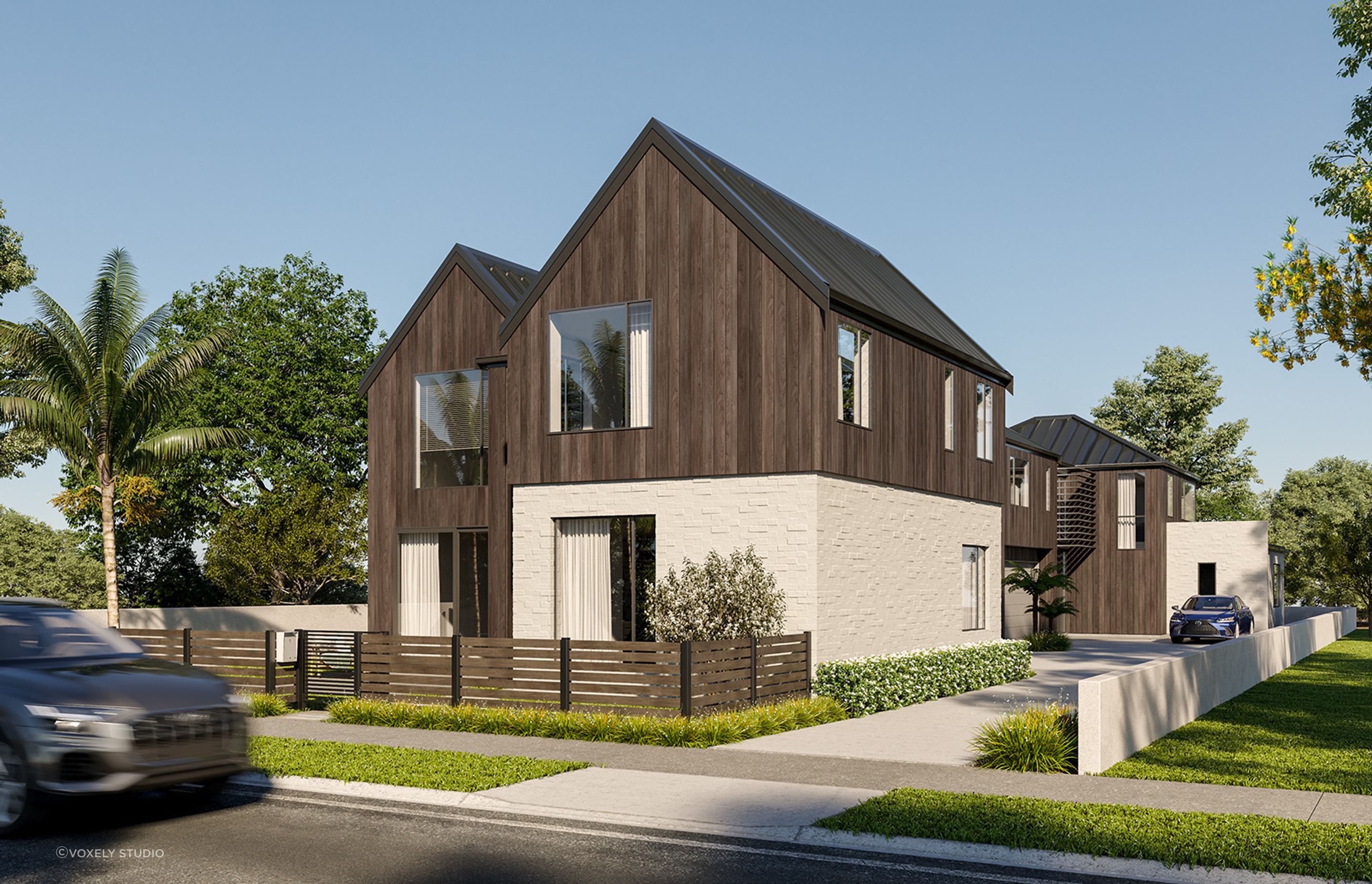 Townhouse Development 3D Render
