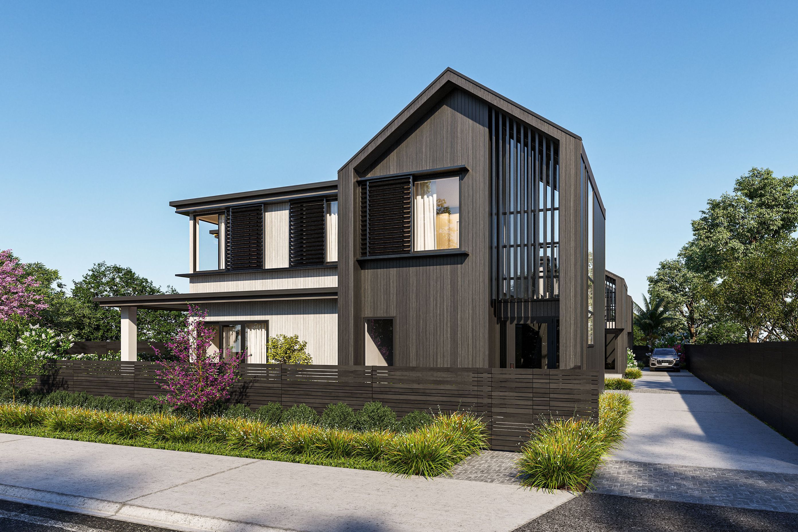 Townhouse Development 3D Render