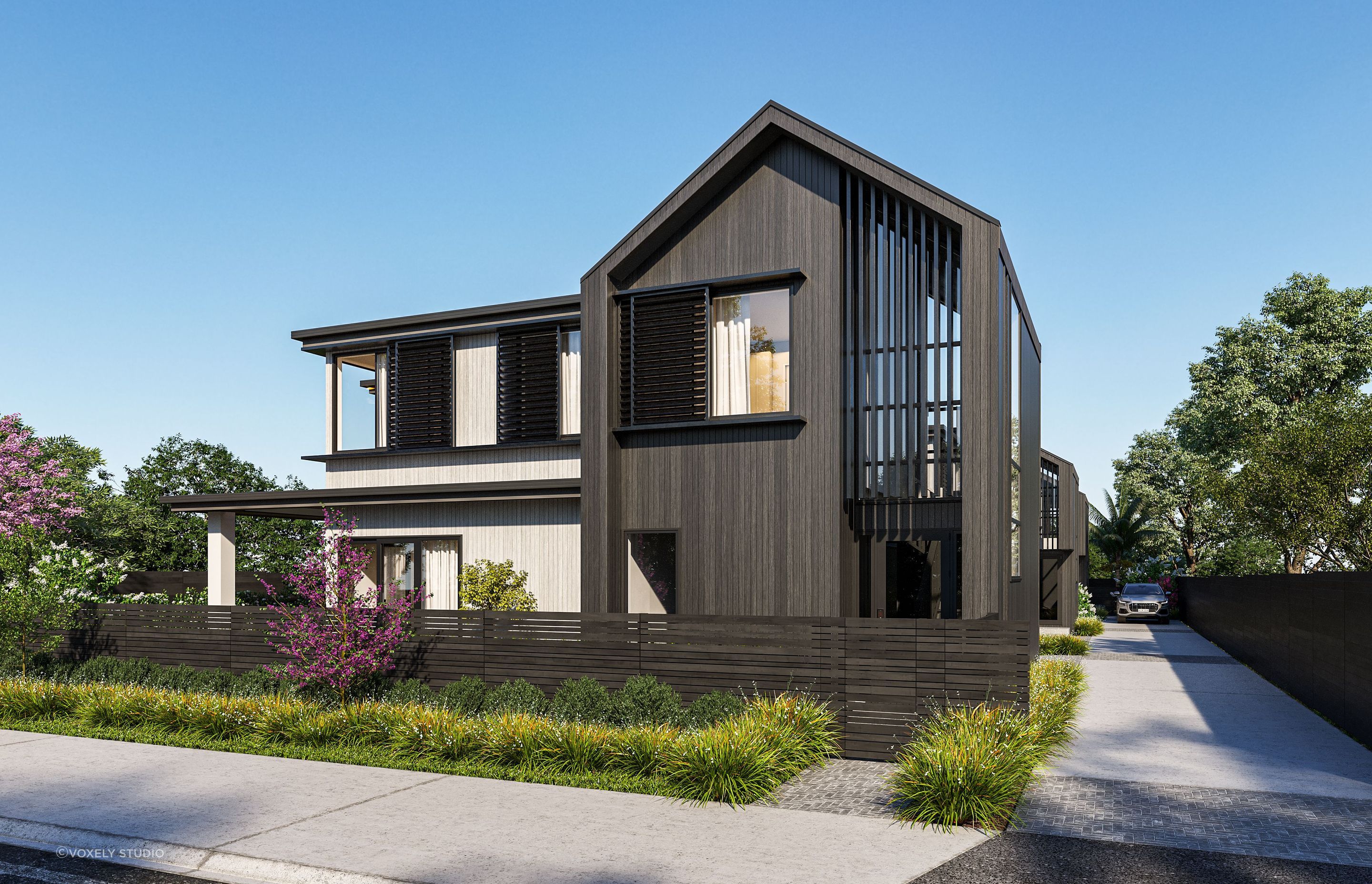 Townhouse Development 3D Render