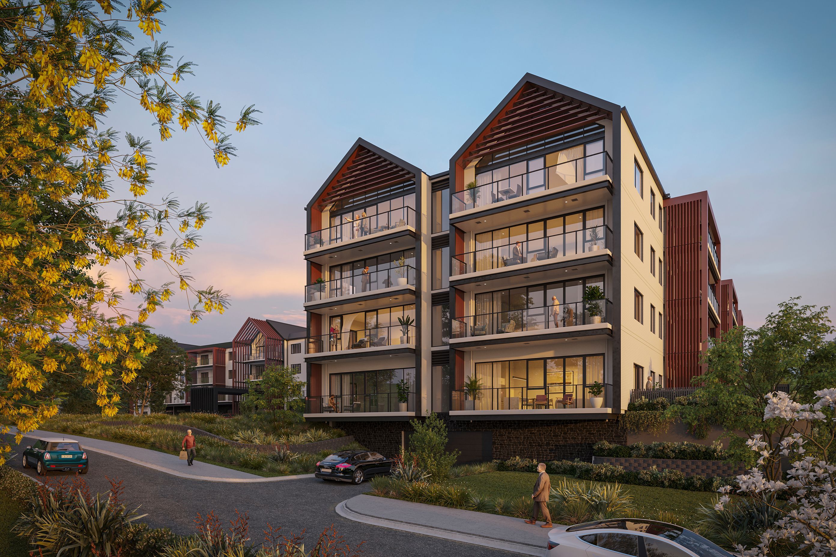 Aged Care Complex 3D Render