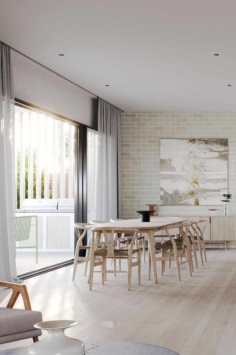 With an enclosed awning and built-in BBQ, the main veranda acts as a natural extension to the kitchen and dining area, providing an additional space for entertaining and relaxing.