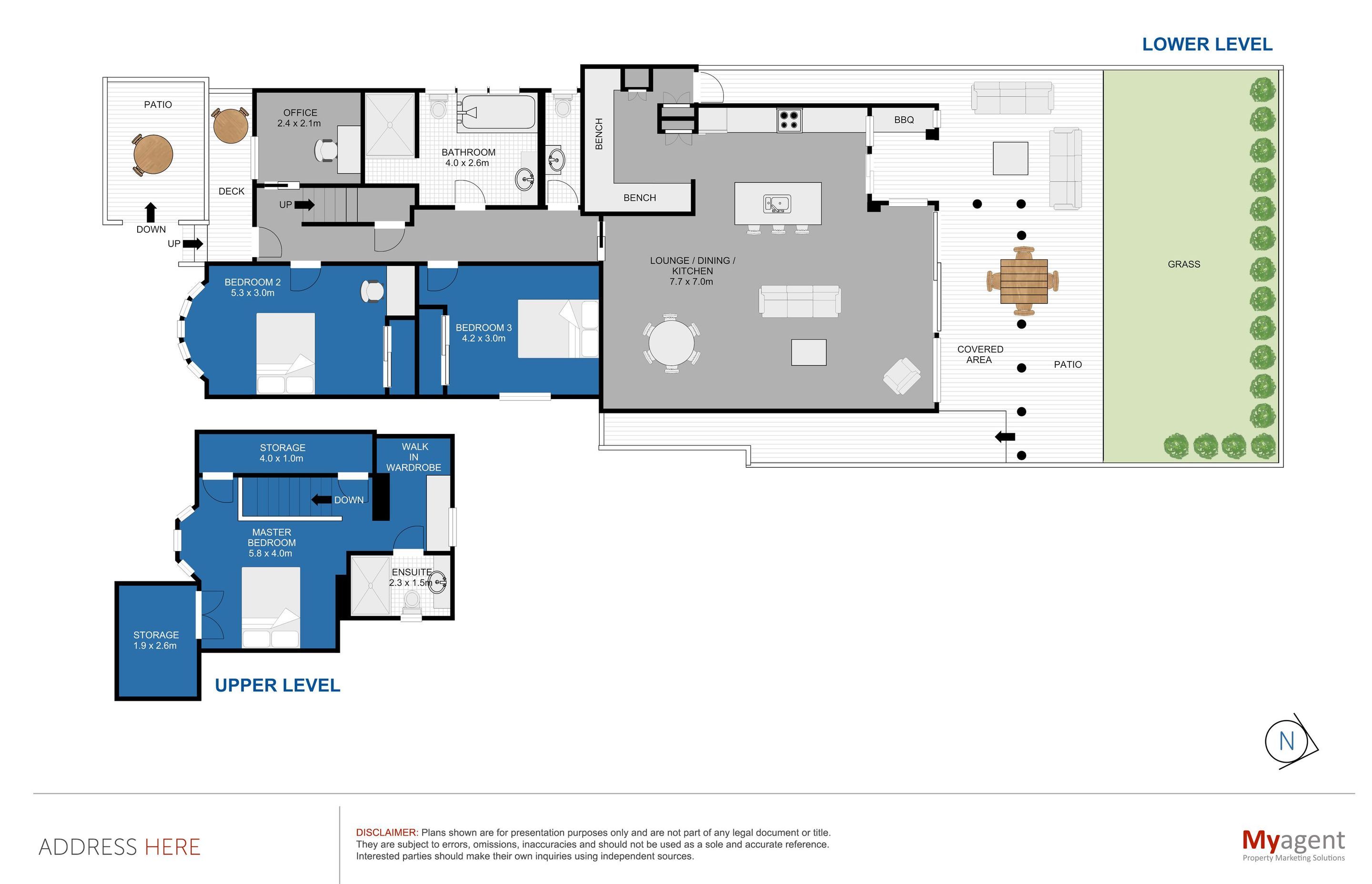 2D FLOOR PLAN - COLOUR TEMPLATE WILL CHANGE DEPENDING ON AGENCY/COMPANY