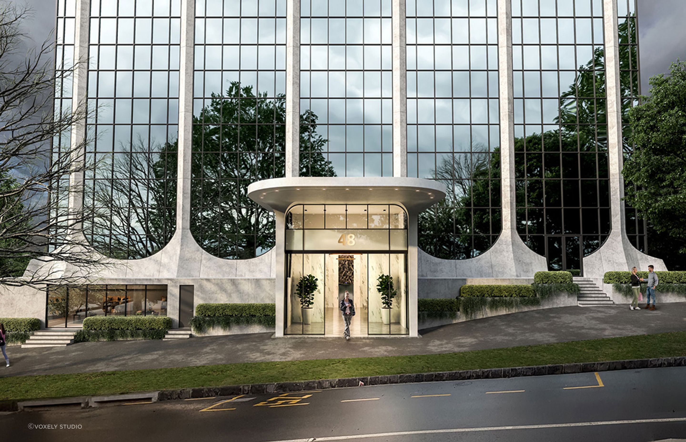 Offise Building Exterior Visualisation