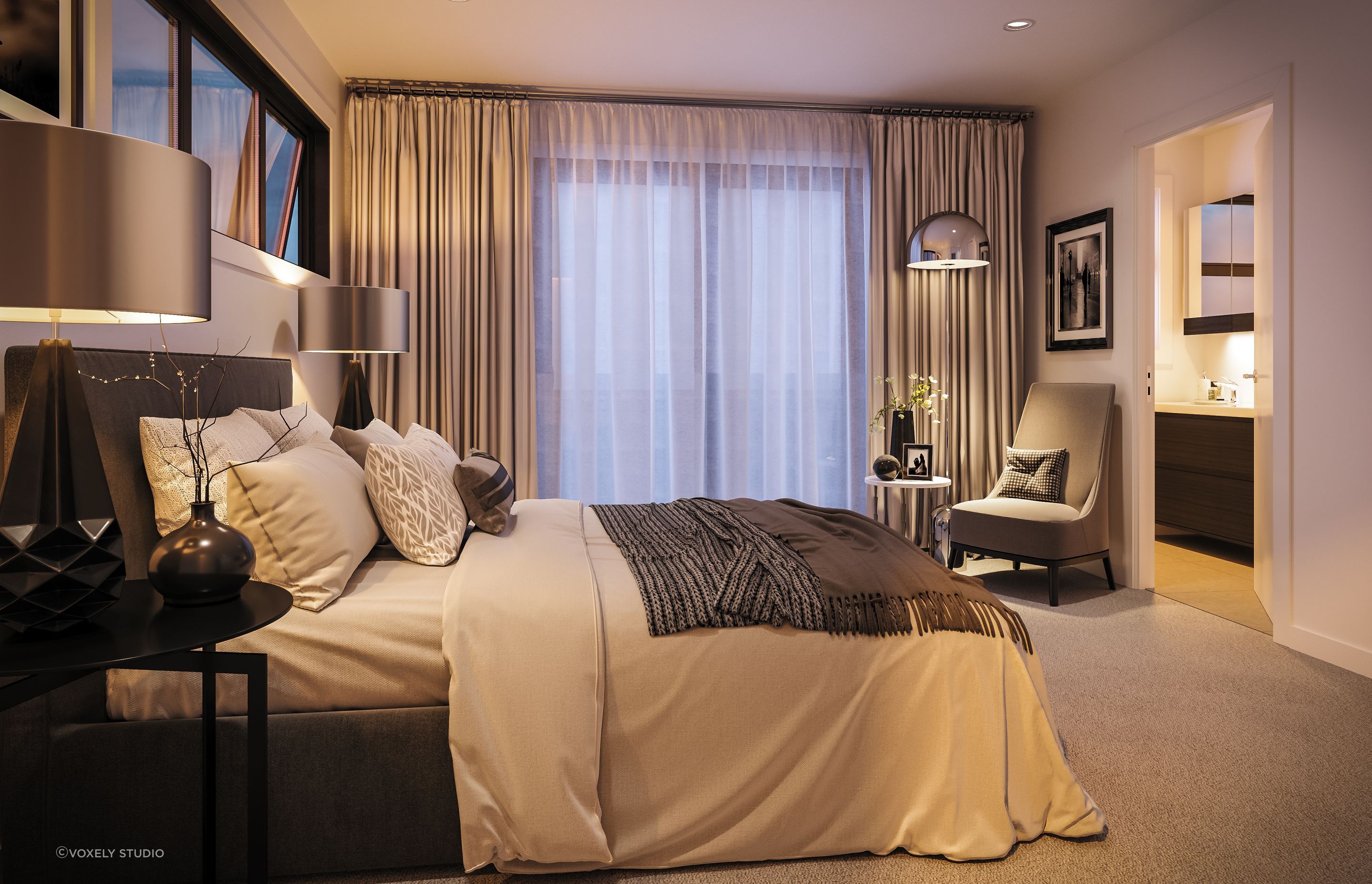3D Render Bedroom