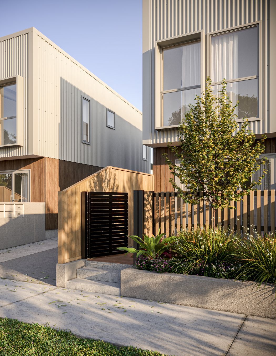 Townhouse Development 3D Render