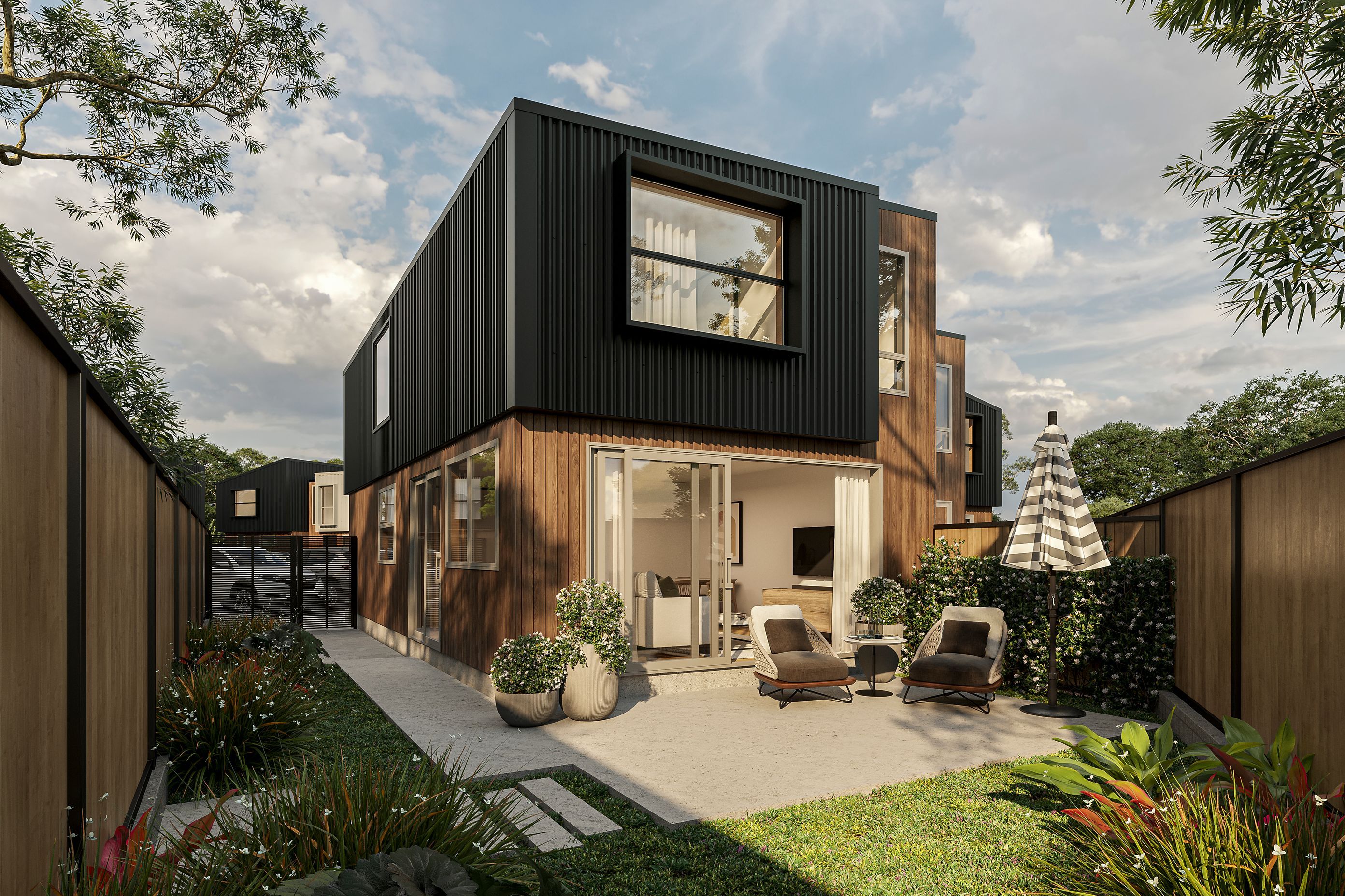 Townhouse Development 3D Render
