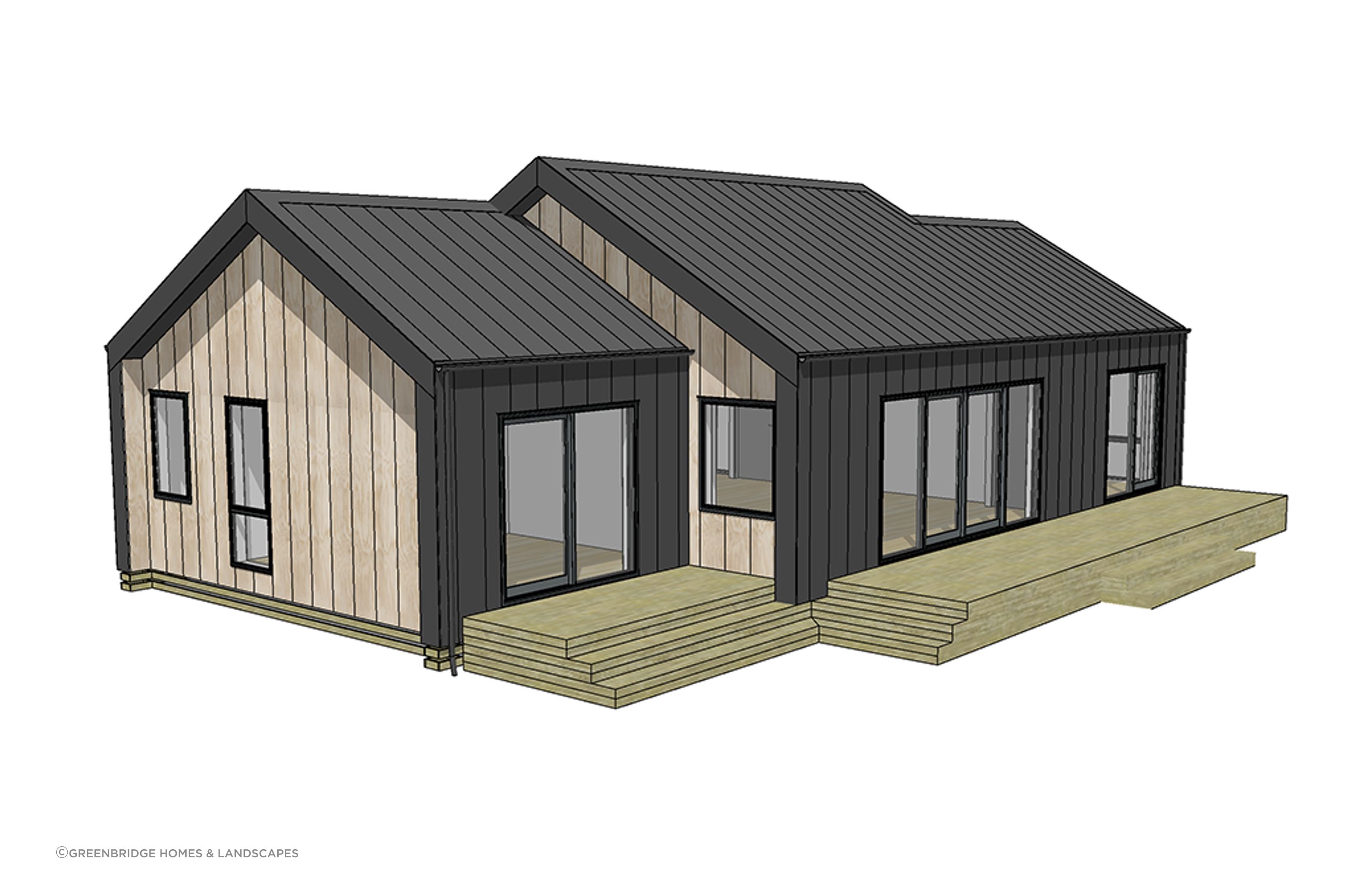Basic plan before any optional extras, or customisations are added