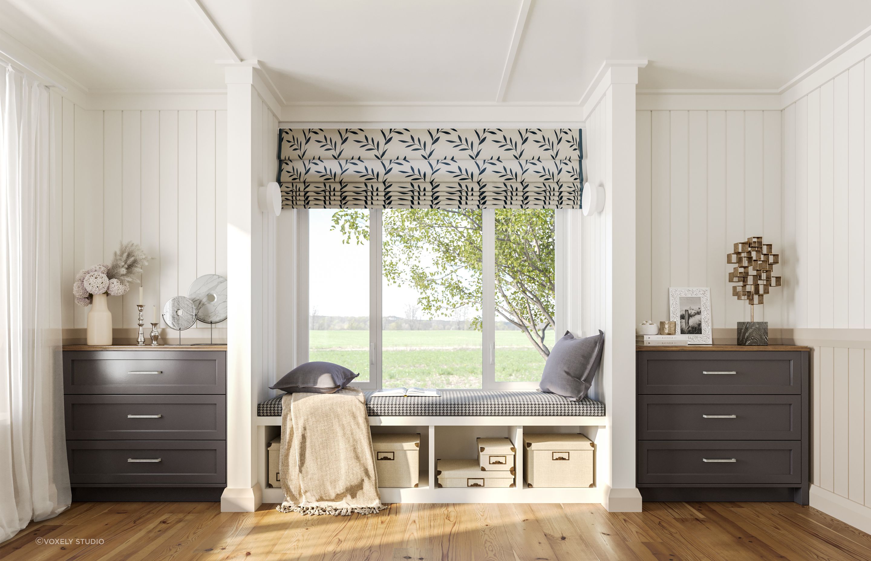 3D Render Cottage Interior