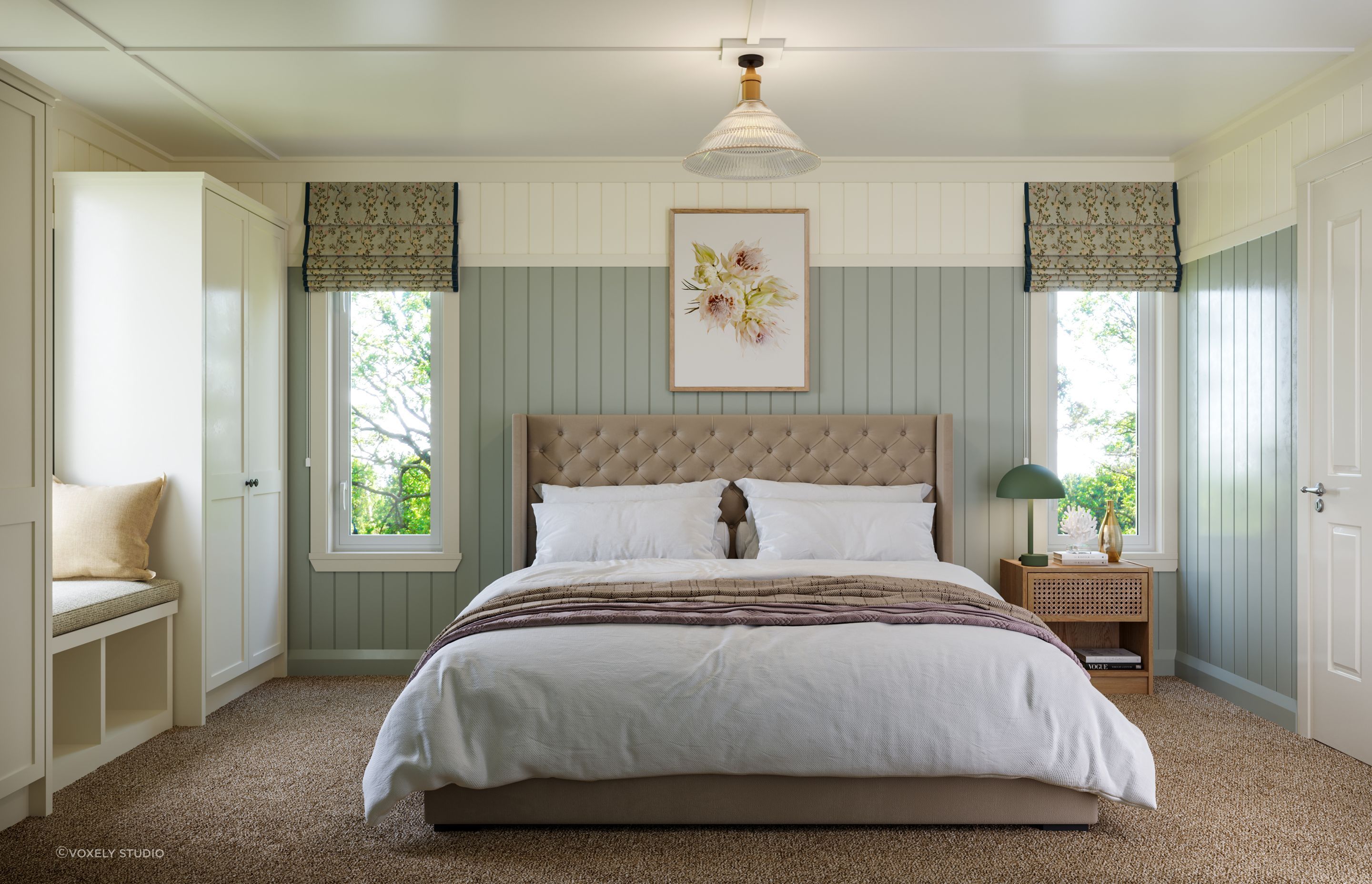Transportable House Bedroom 3D Render
