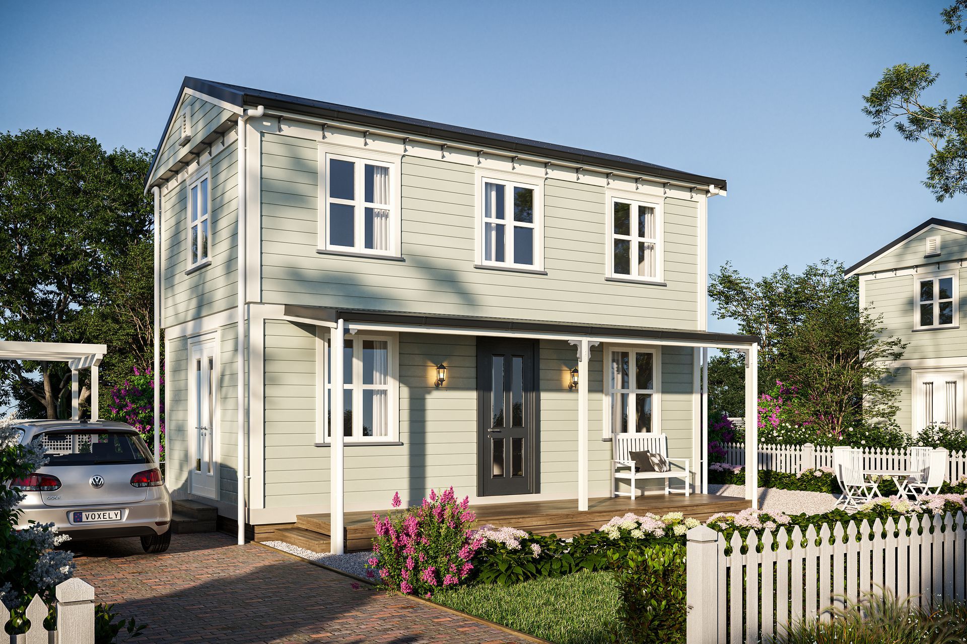 3D Render Of Transportable House
