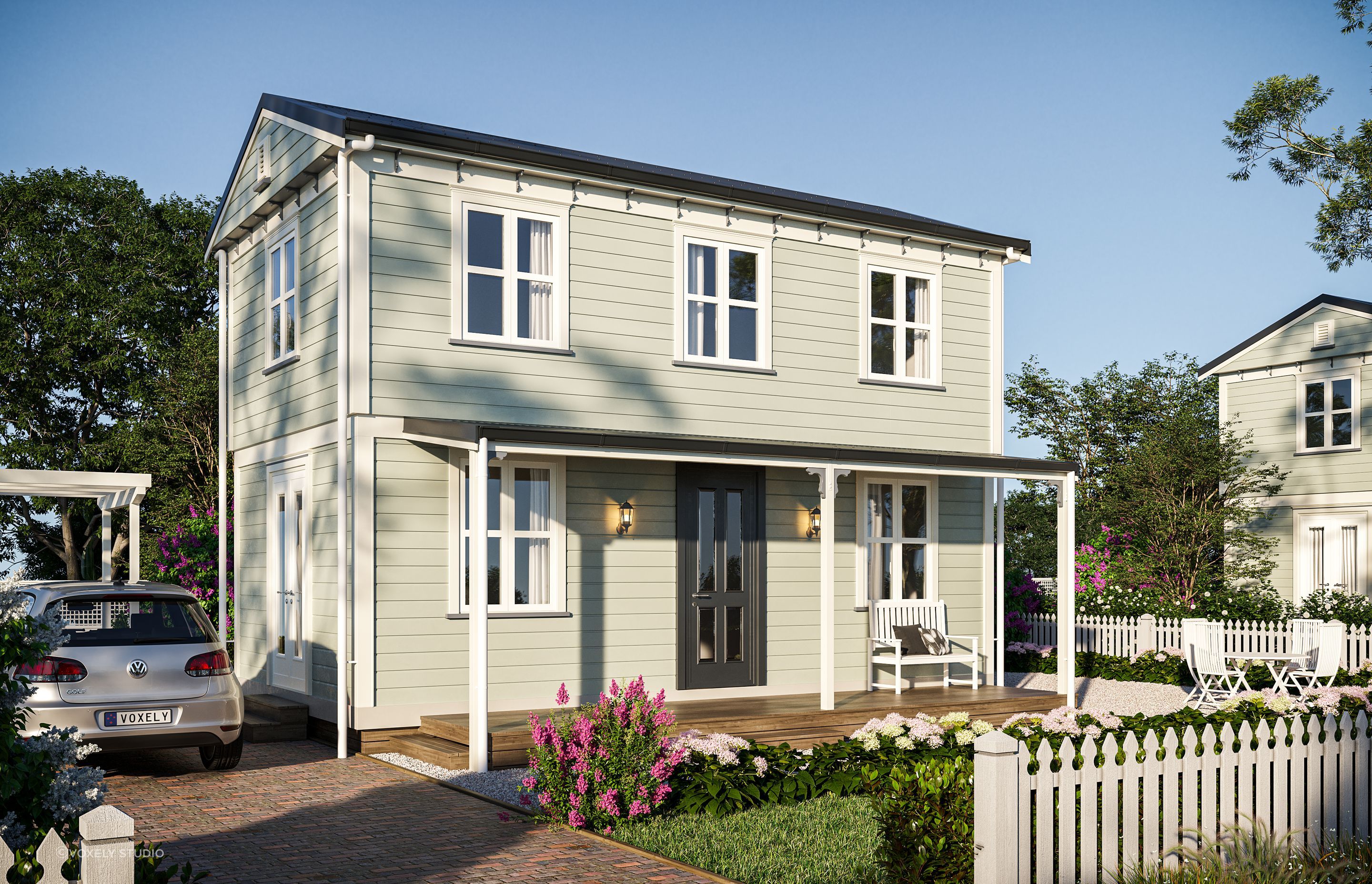 3D Render Of Transportable House