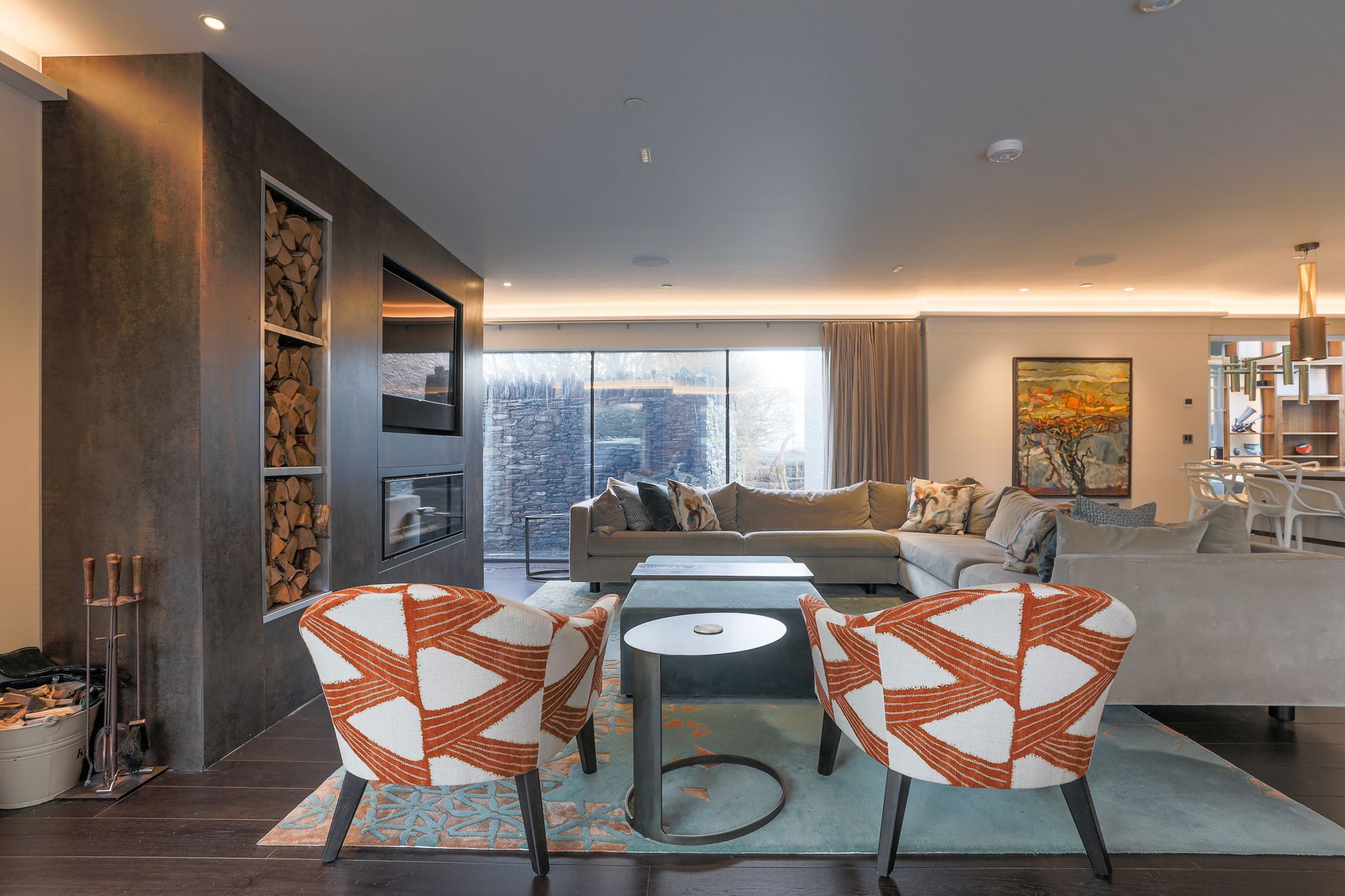 A relaxed family lounge area to sink in to.