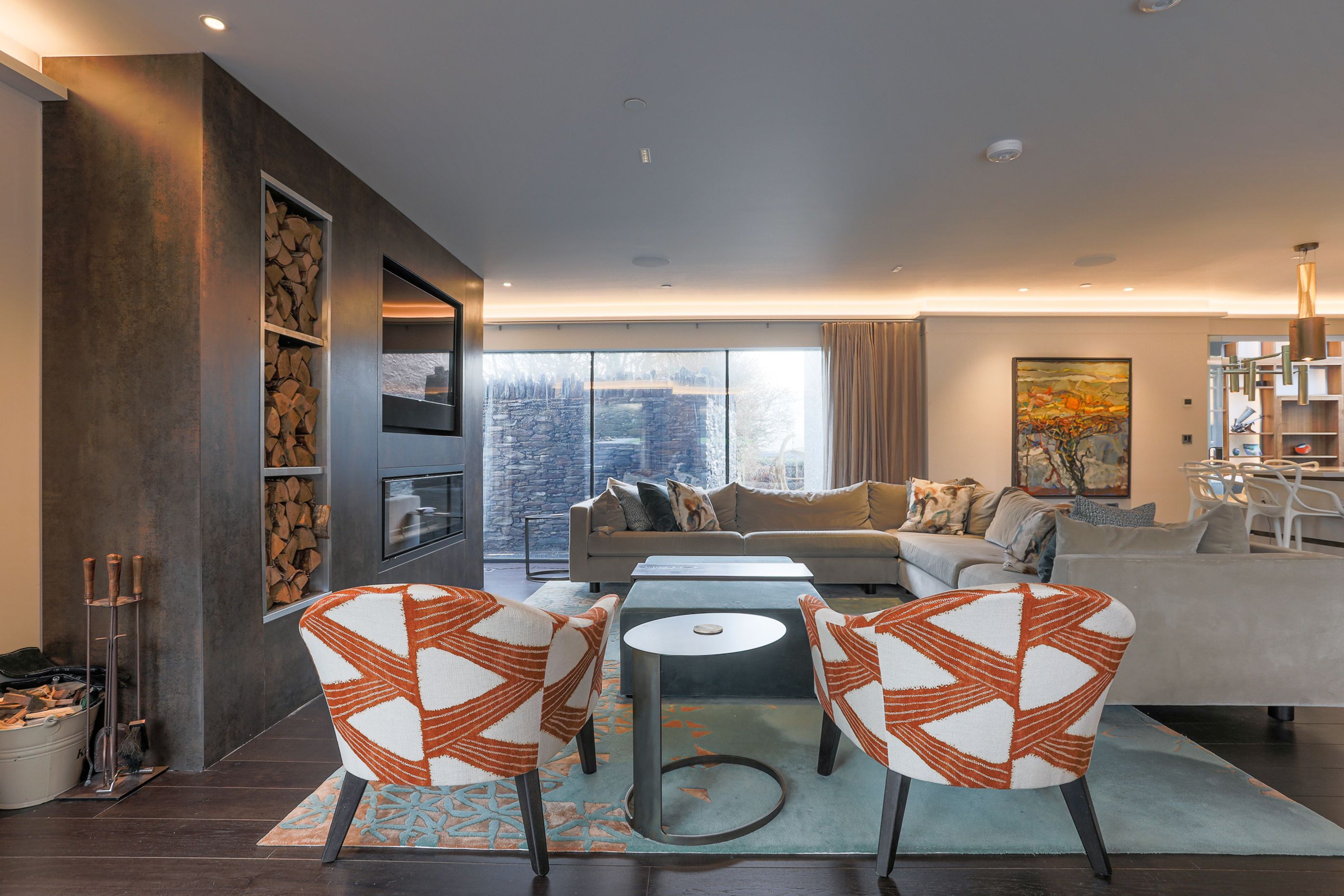 A relaxed family lounge area to sink in to.