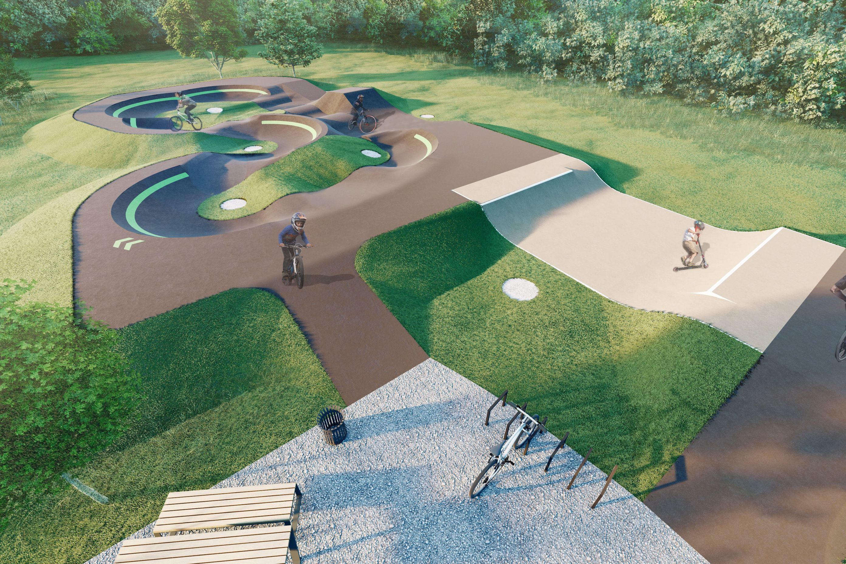 Pump track design