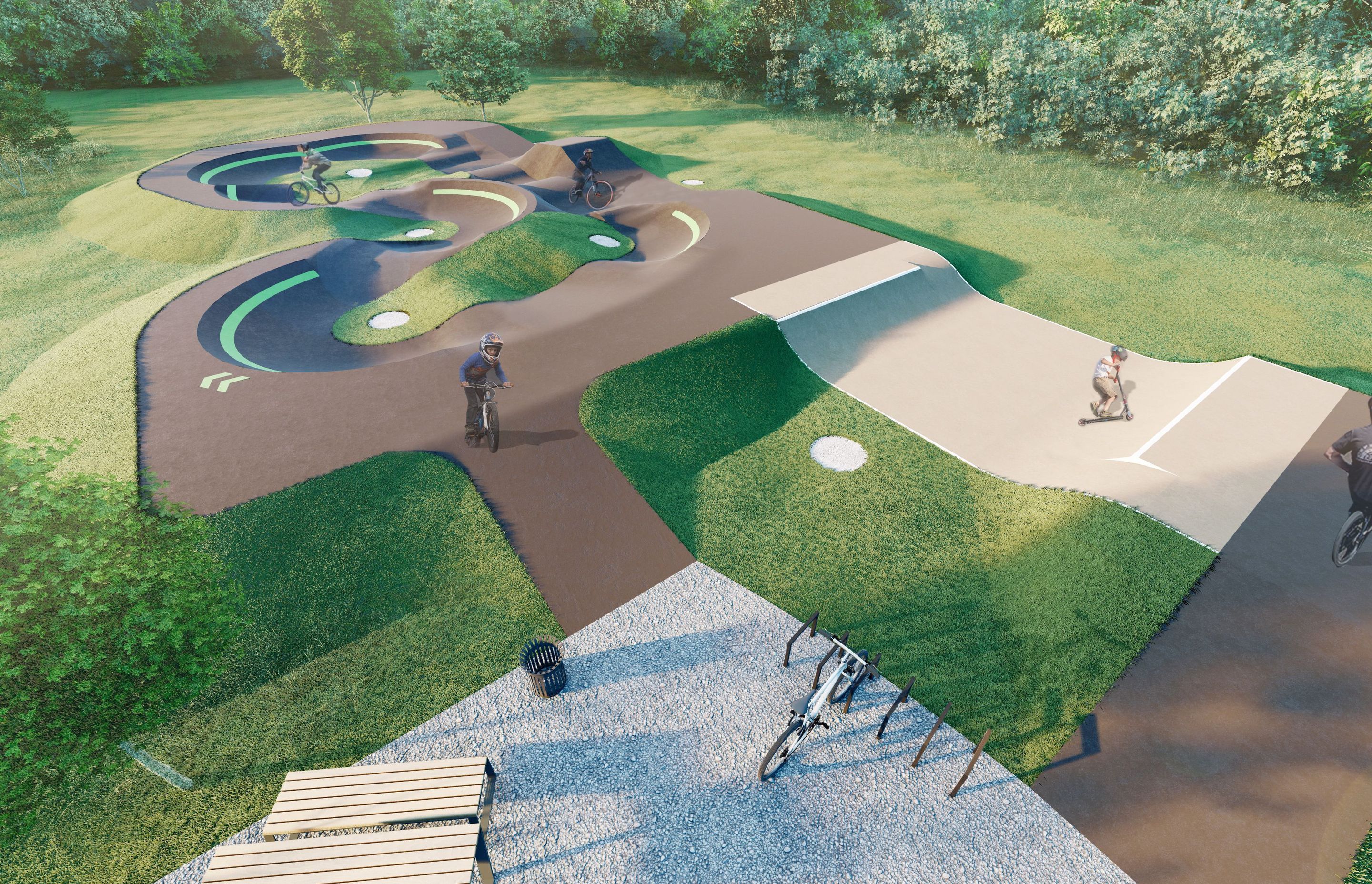 Pump track design