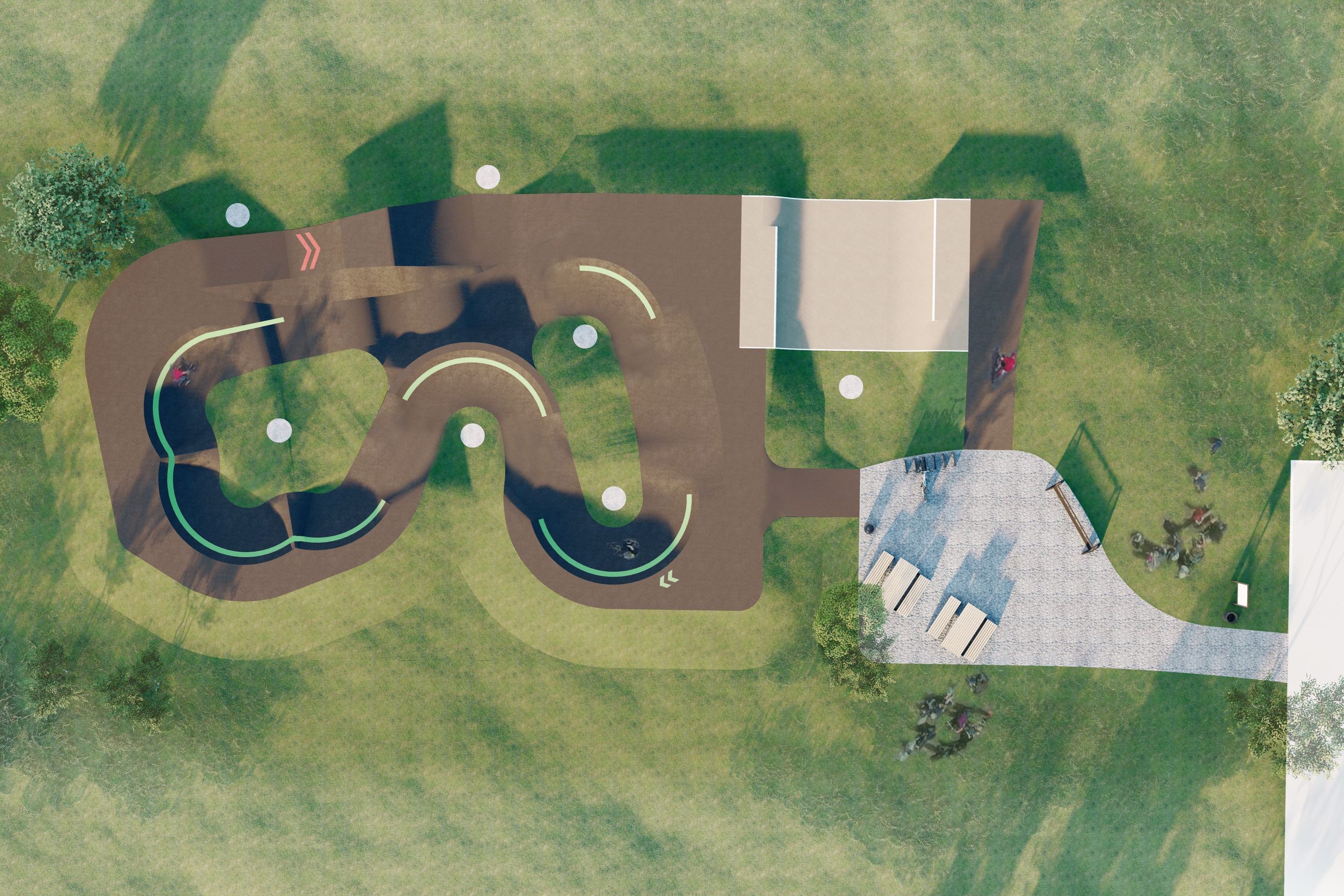 Pump track design