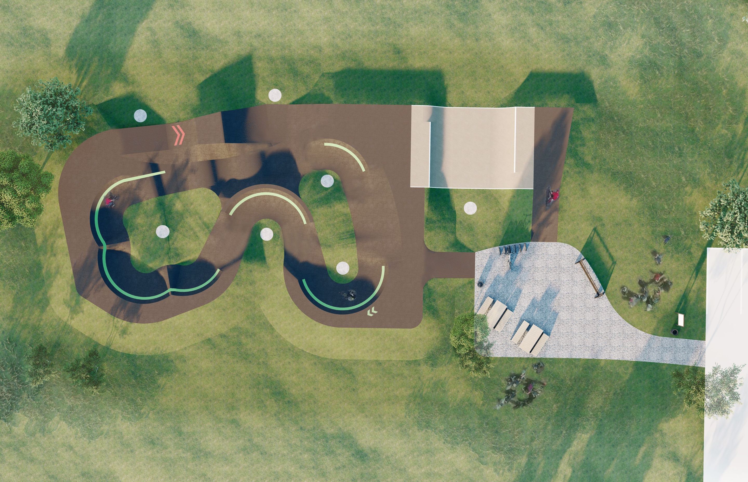 Pump track design