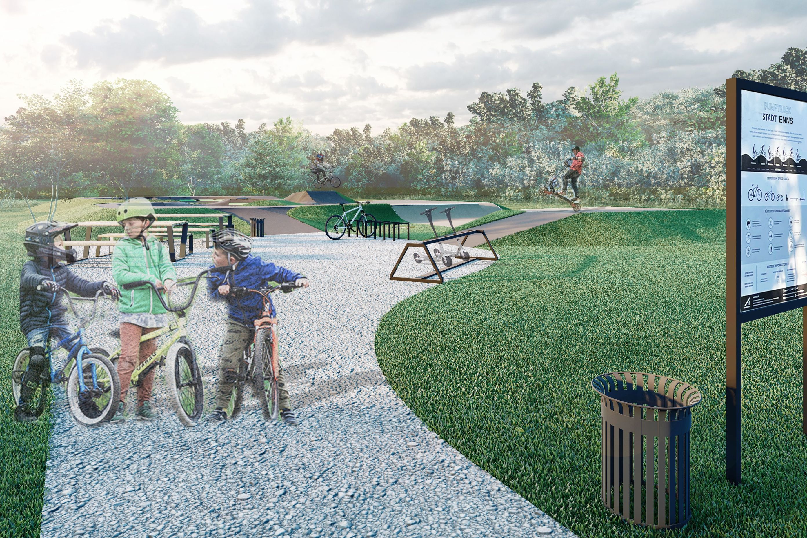 Pump track design