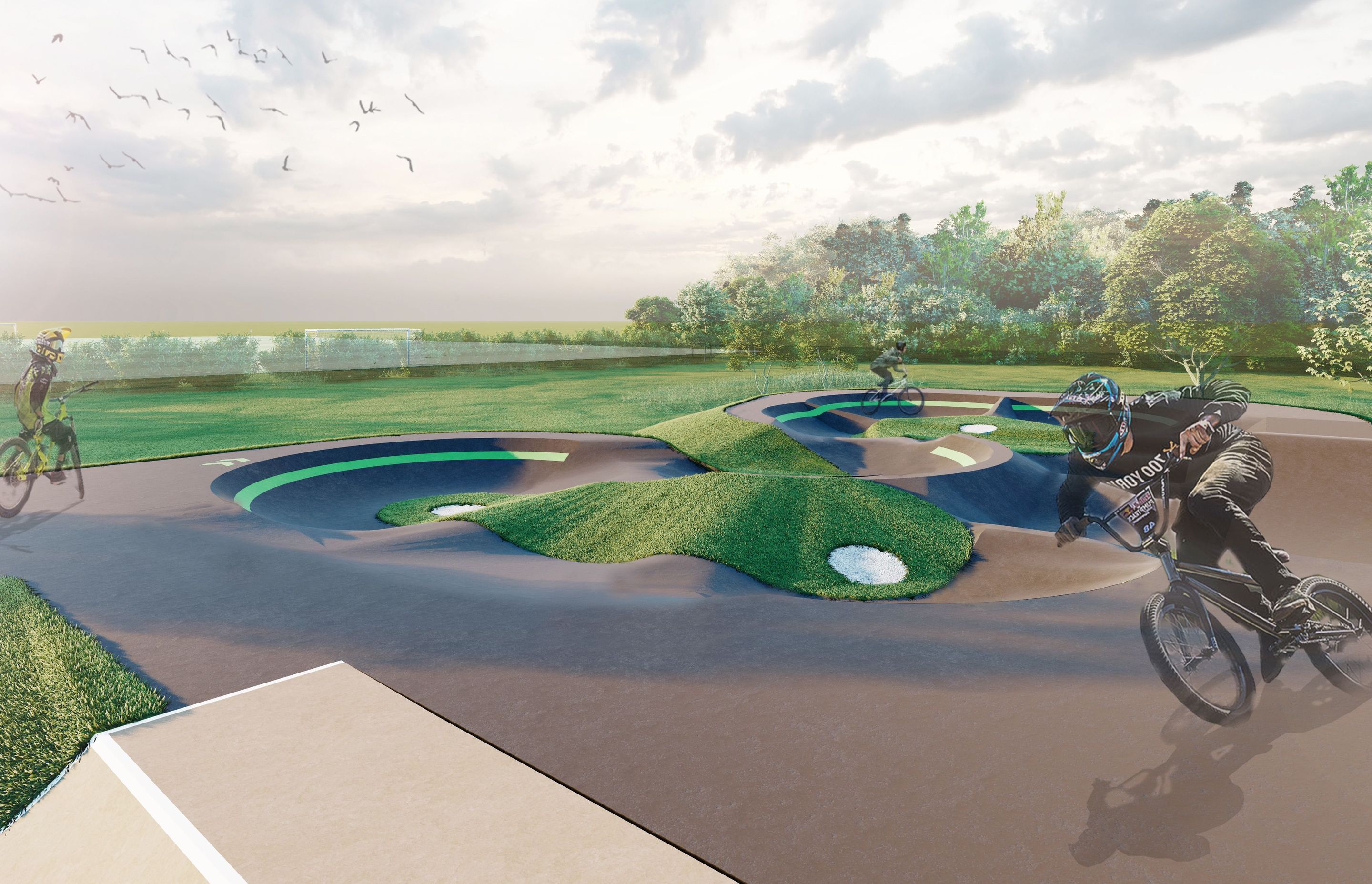Pump track design