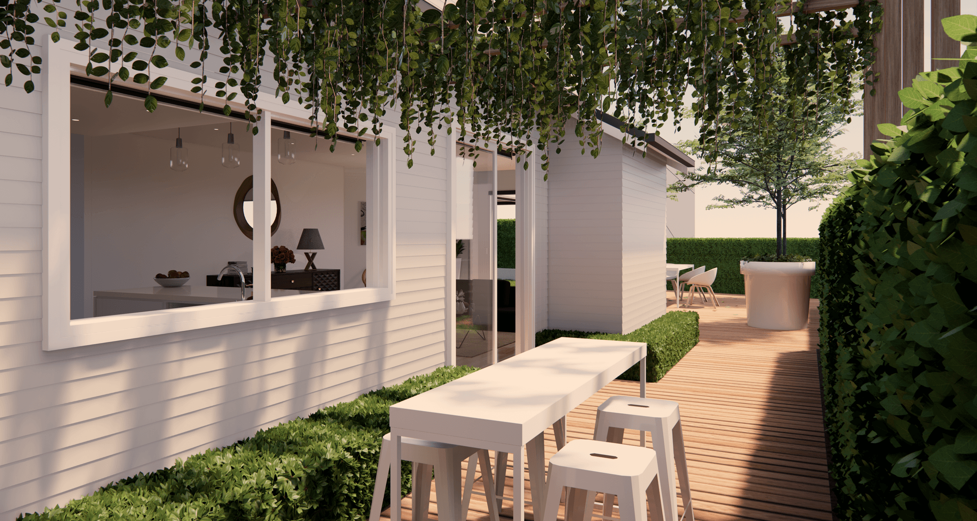 In this project, we have completely revamped an existing unused outdoor space off the kitchen &amp; living areas. We redesigned the landscape to afford our clients the ability to now utilise their entire outdoor spaces, all on one level.