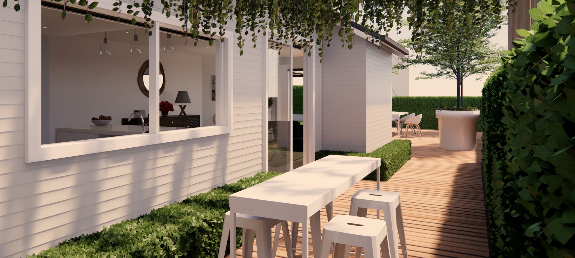 In this project, we have completely revamped an existing unused outdoor space off the kitchen &amp; living areas. We redesigned the landscape to afford our clients the ability to now utilise their entire outdoor spaces, all on one level.