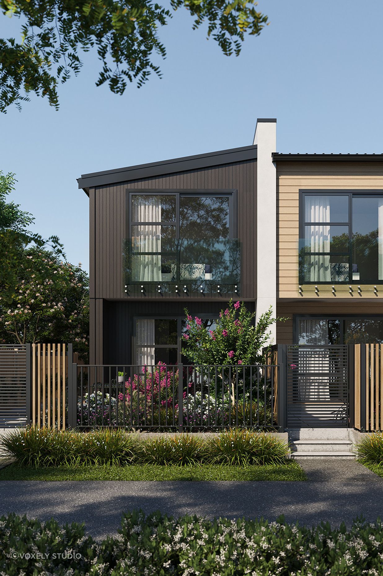 Townhouses exterior render