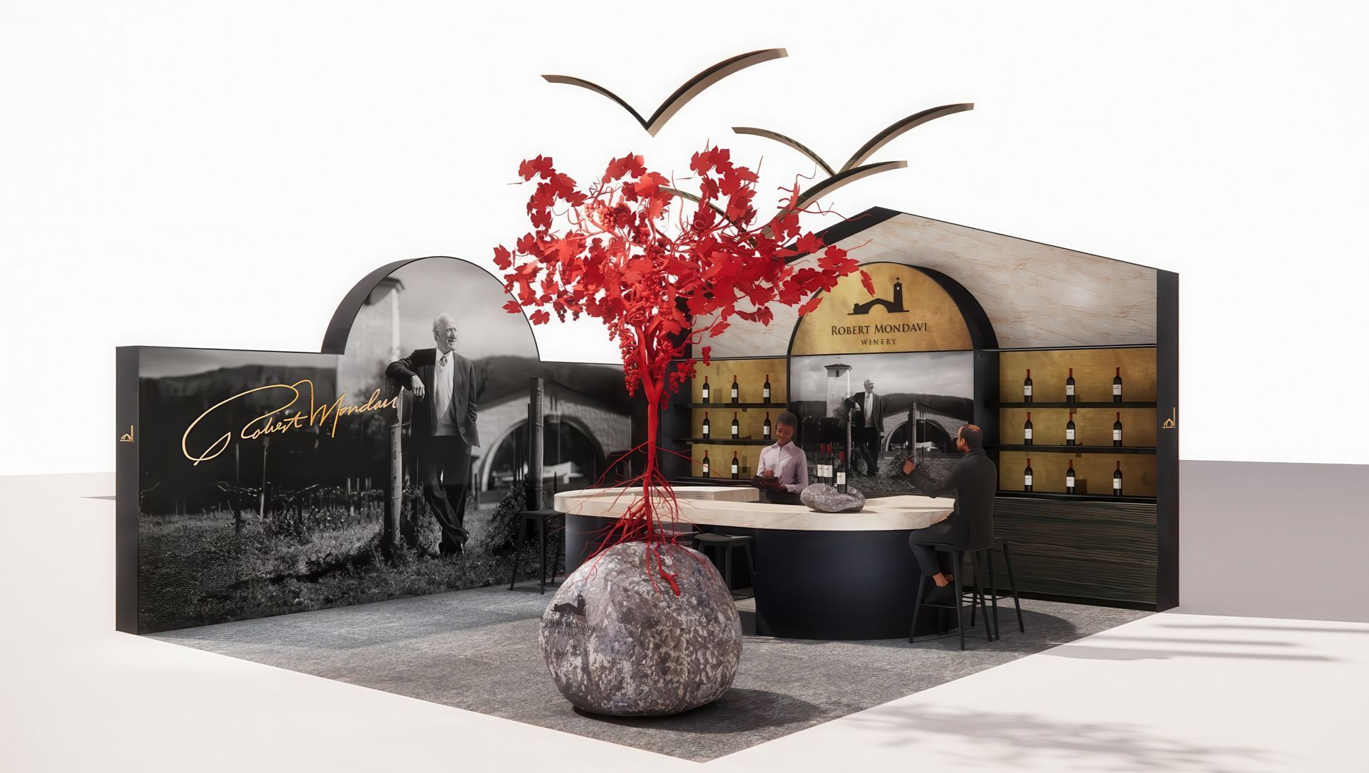 Robert Mondavi Wines Exhibition and display banner