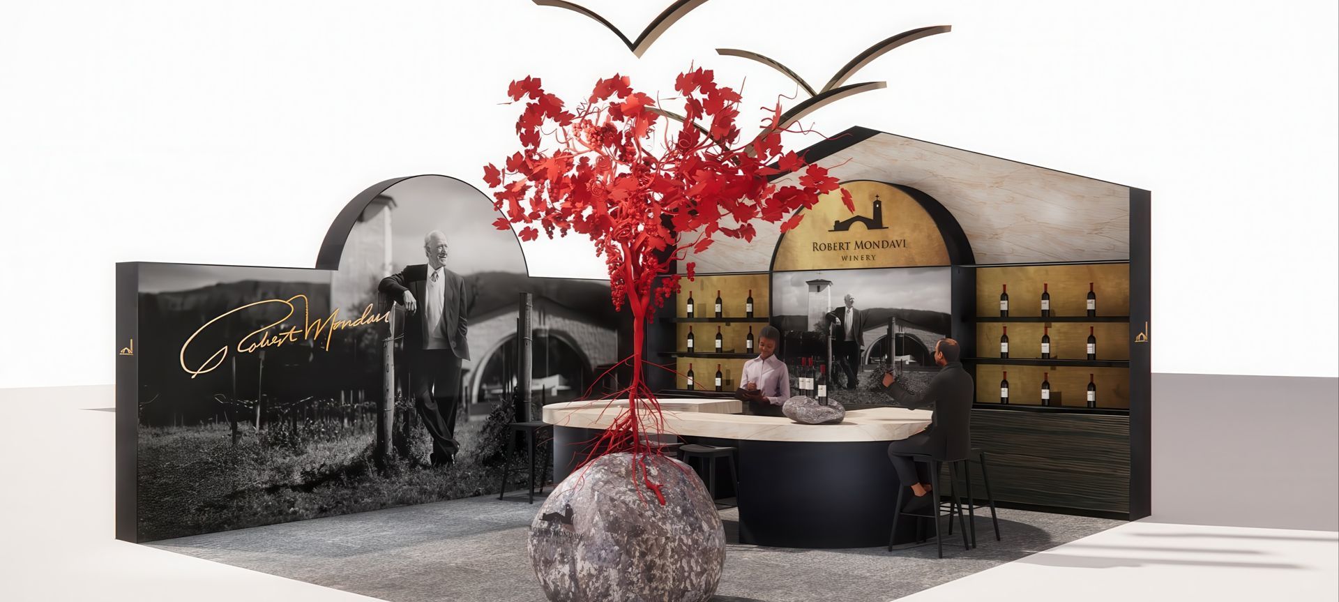 Robert Mondavi Wines Exhibition and display banner