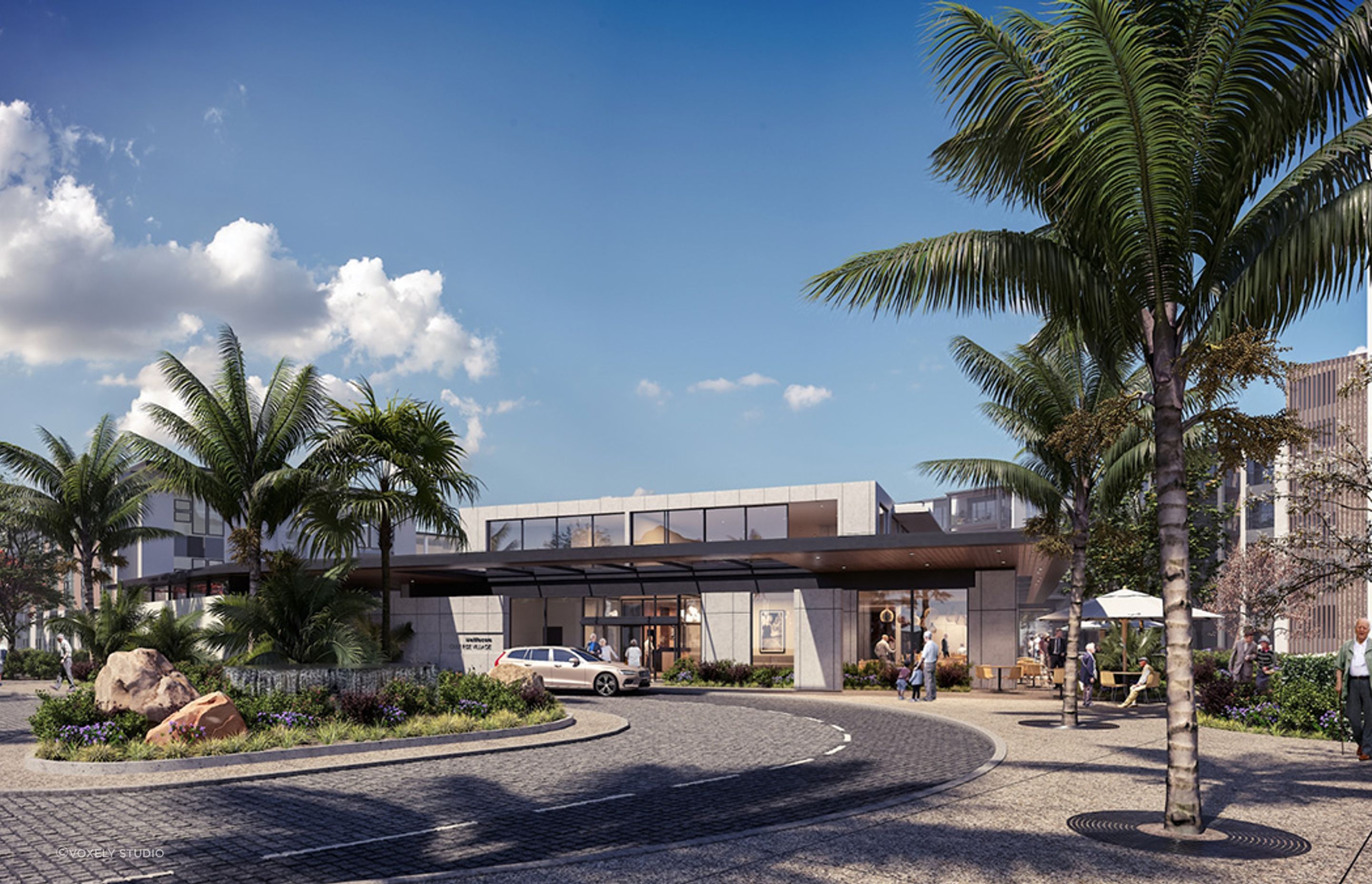 Aged Care Complex 3D Render