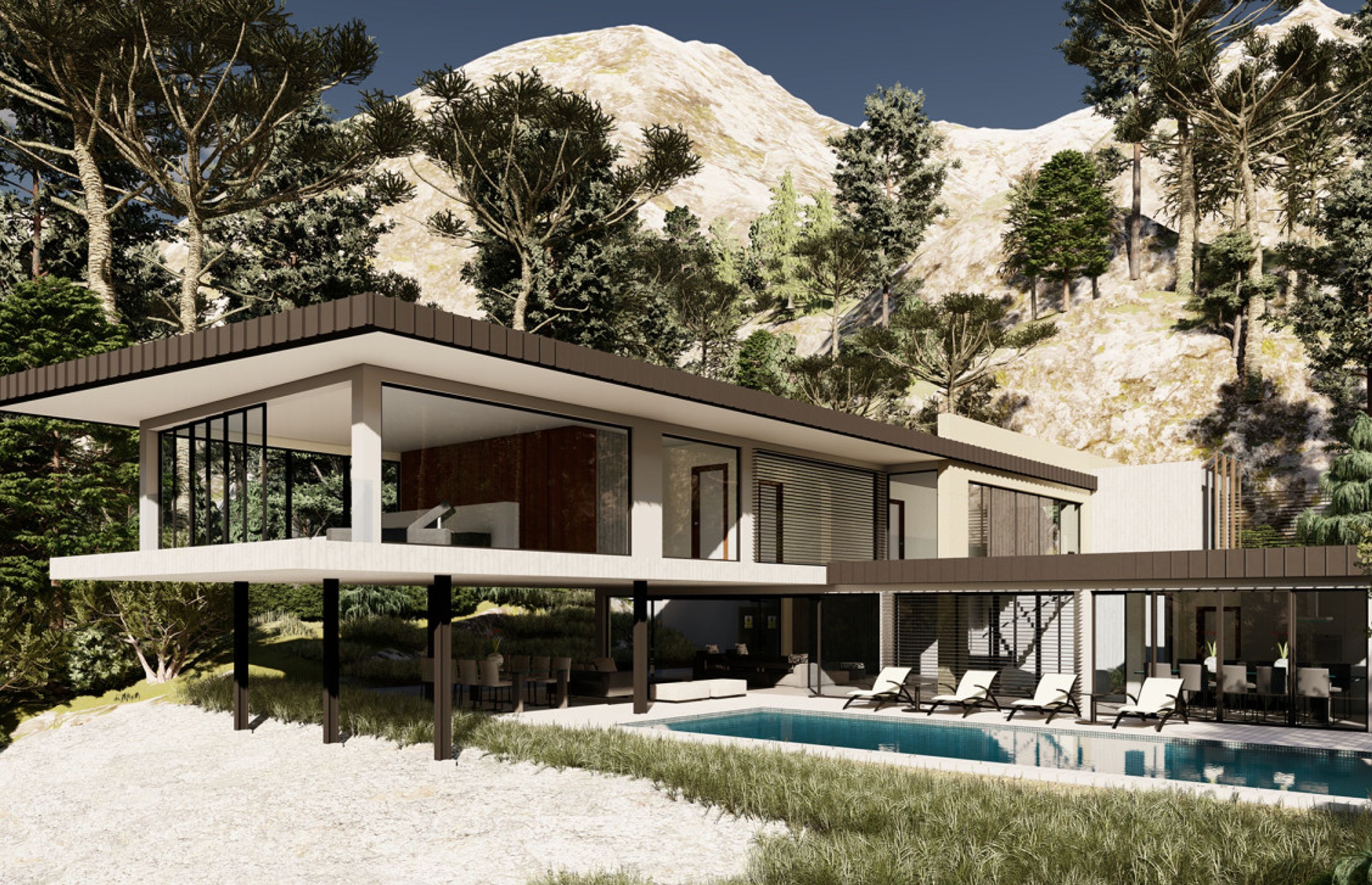 House on a cliff