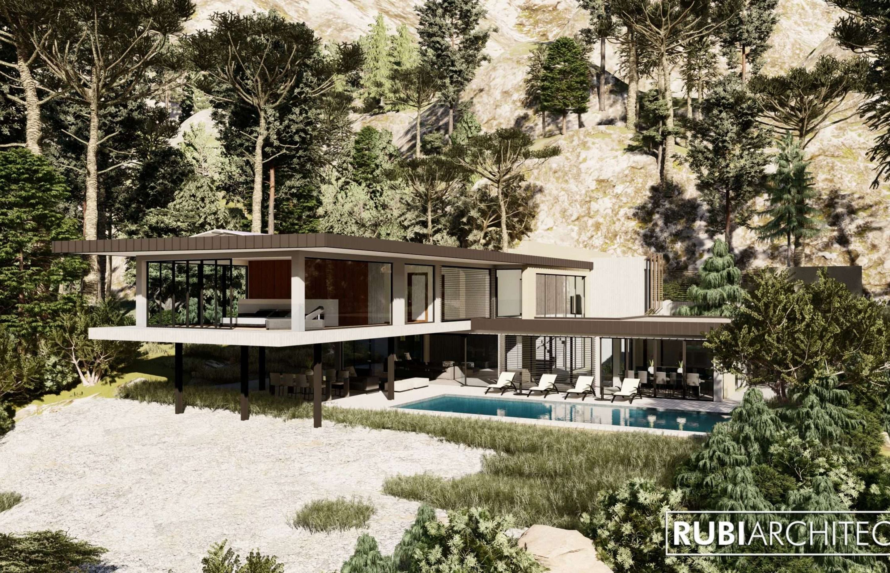 House on a cliff