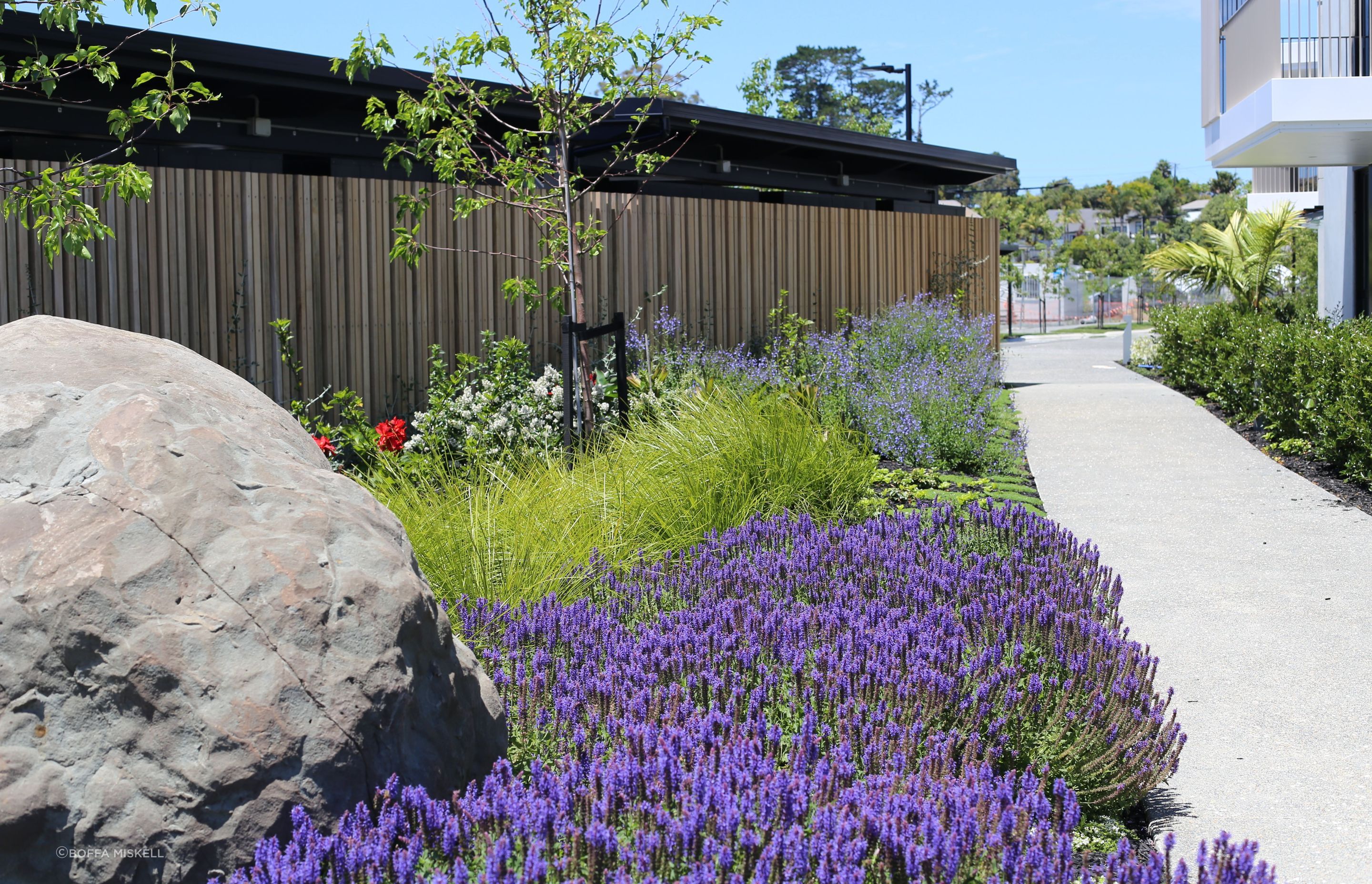 Access to the wider community has also been kept open, encouraging an easy ebb and flow between the village and its surroundings—and vice versa. Later stages will include a restaurant, which will be open to the public.